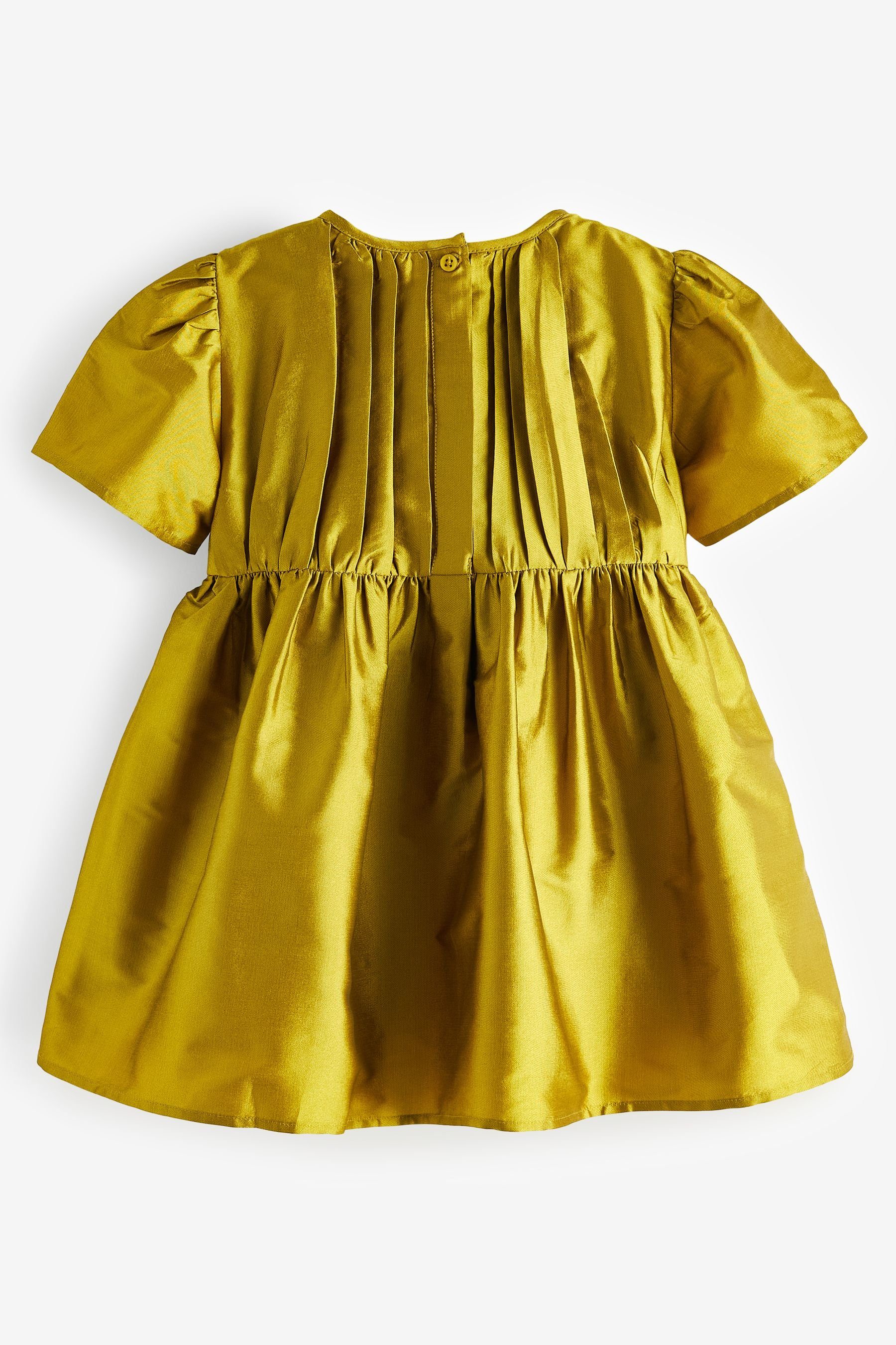 Next Partykleid Taft-Kleid mit Biesen (1-tlg) Olive Green
