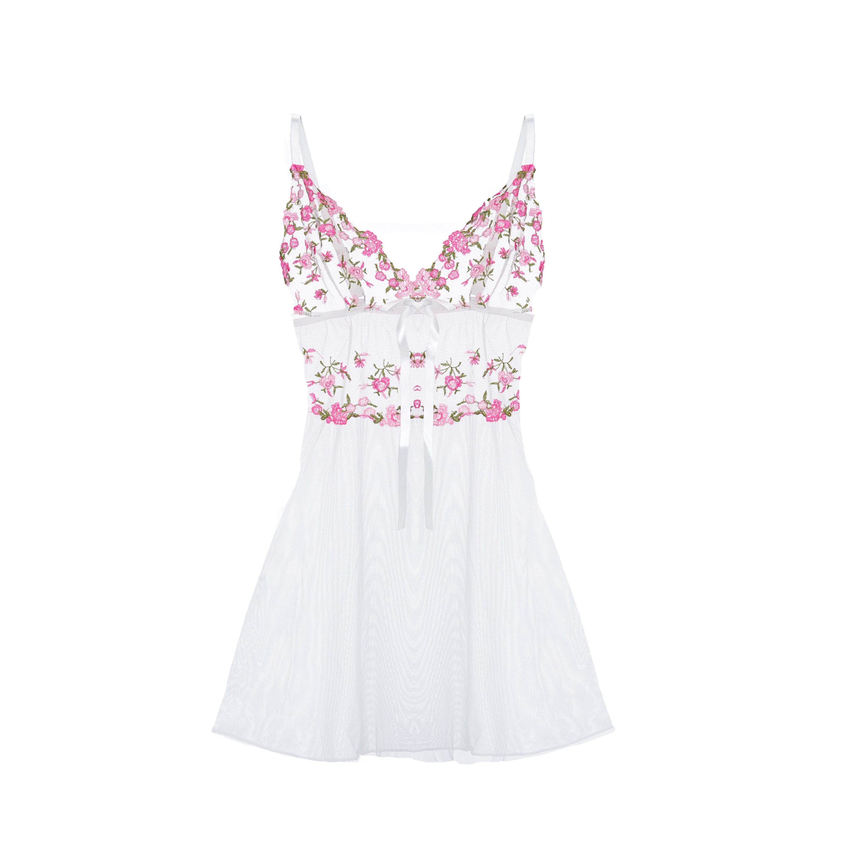 Elegant Love Schlafanzug Zartes Dessous-Set mit Blumenstickerei, Kimono & G günstig online kaufen