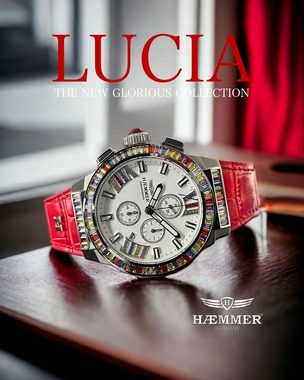 HAEMMER GERMANY Chronograph LUCIA, GR-007, Armbanduhr, Quarzuhr, Damenuhr