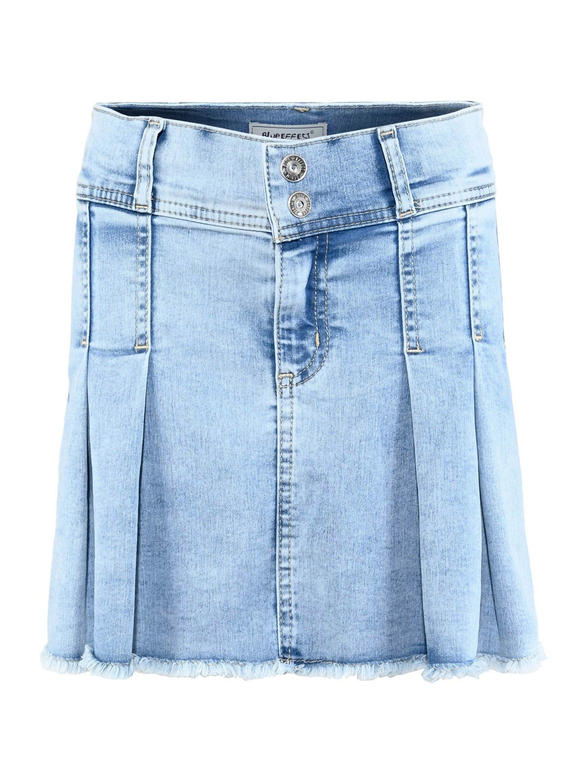 BLUE EFFECT Jeansrock (1-tlg) Falten