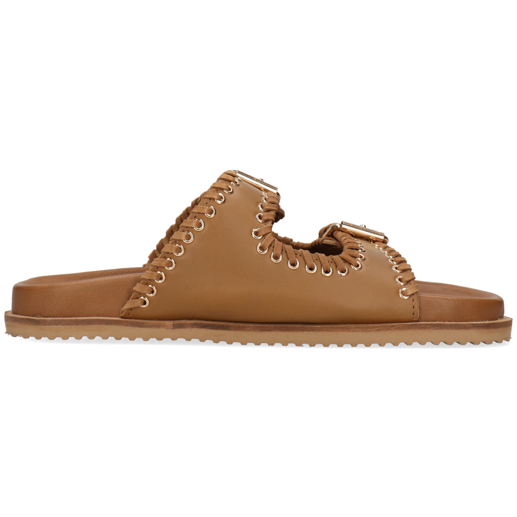 Melvin & Hamilton Eve 1 Leder-Pantoletten für Damen Pantolette Plateausohlen, Echtes Leder