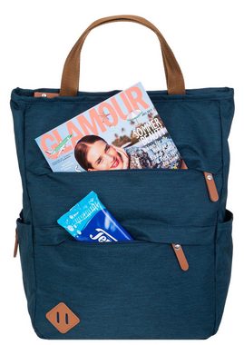 Spear Bags Cityrucksack Rucksack Damen Damenrucksack klein Hygge A4 Büro Freizeit, Geheimfach Handtasche Daypack + Schlüsseletui