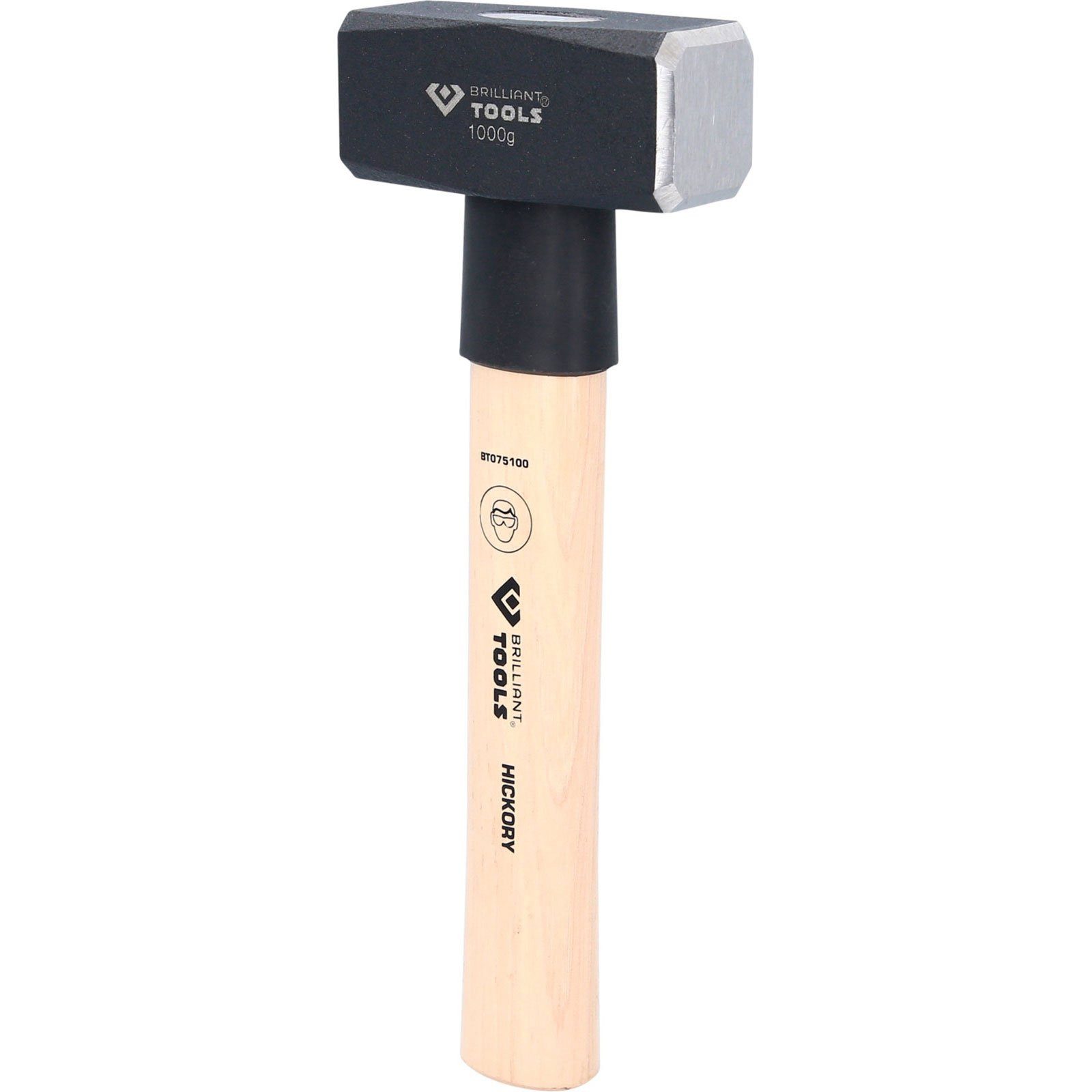Brilliant Tools Hammer BRILLIANT TOOLS Fäustel mit Hickory-Stiel 1000 g - BT075100