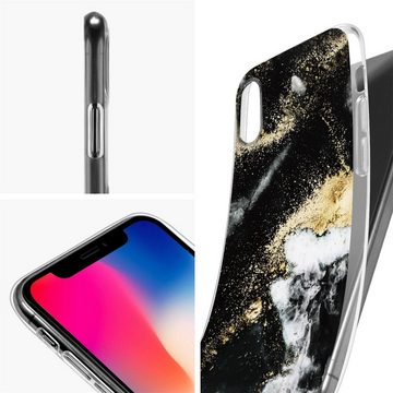 CoolGadget Handyhülle Marmor Slim Case für iPhone X / XS 5,8 Zoll, Hülle Dünne Silikon Schutzhülle für Apple iPhone X / XS Hülle