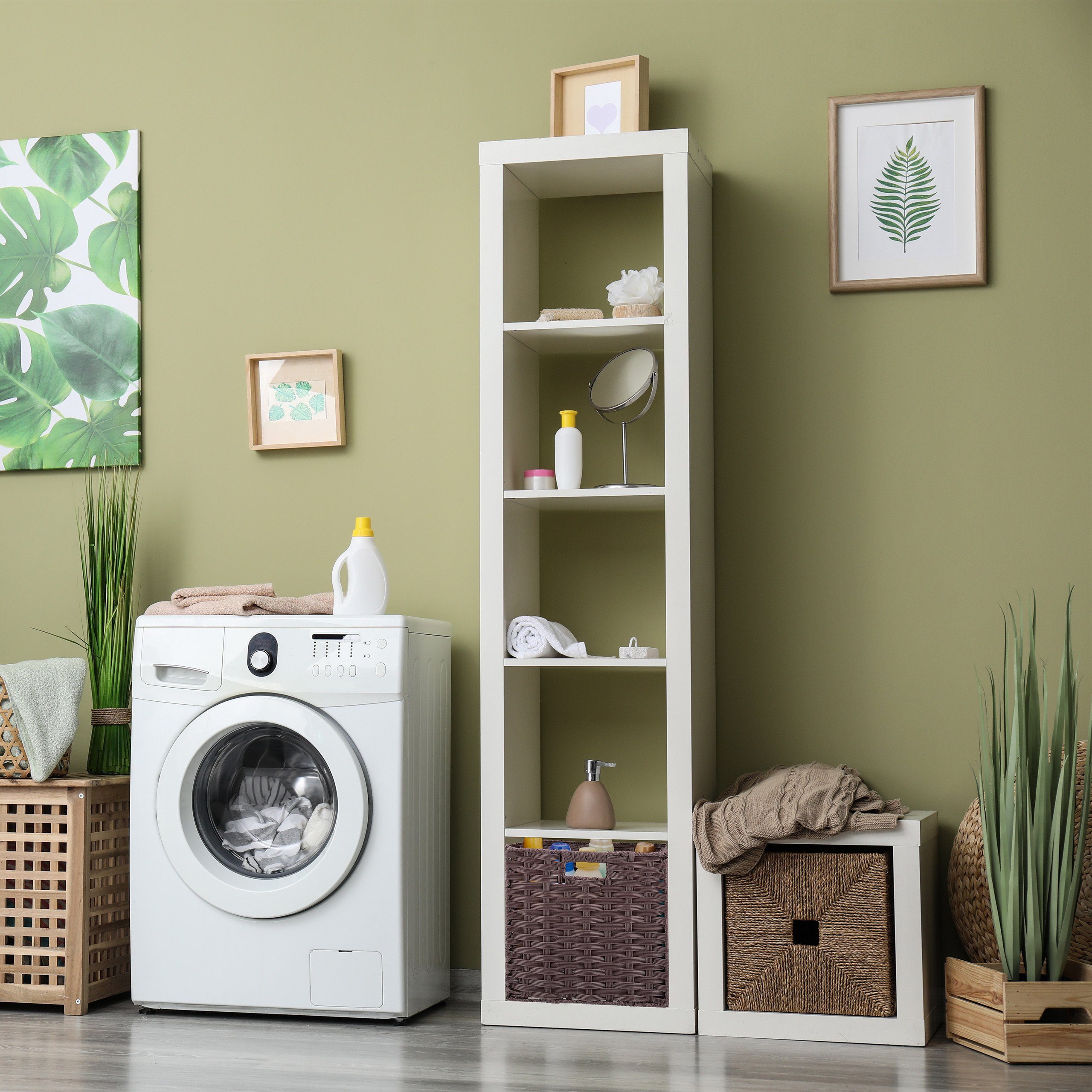 relaxdays Aufbewahrungskorb faltbar, Braun günstig online kaufen