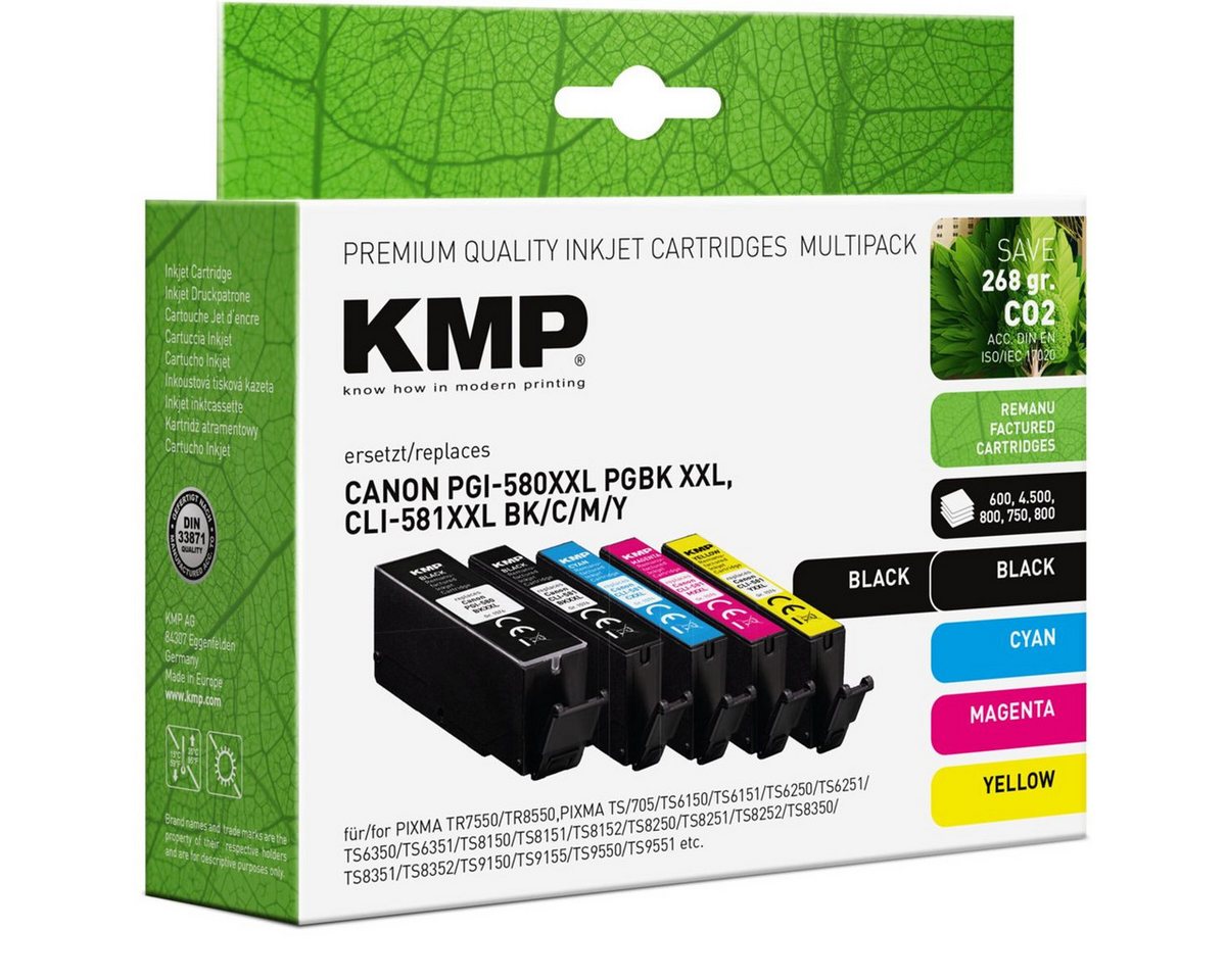 Thumbnail - KMP Multipack kompatibel mit Canon PGI-580/CLI-581 Tintenpatrone