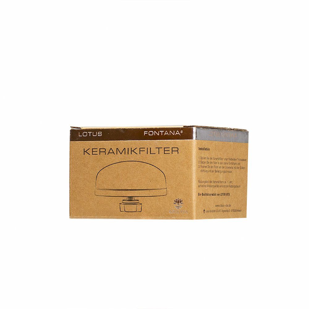 Lotus Vita Wasserfilter Keramik-Filter 0,2-0,4 µm, Zubehör für Fontana Wasserspender