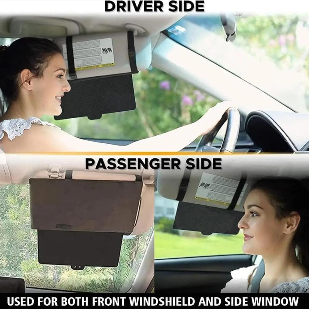 FELIXLEO Autosonnenschutz Sonnenblende Verlaengerung Auto Visier Anti UV Opaque – Bild 3 von 5