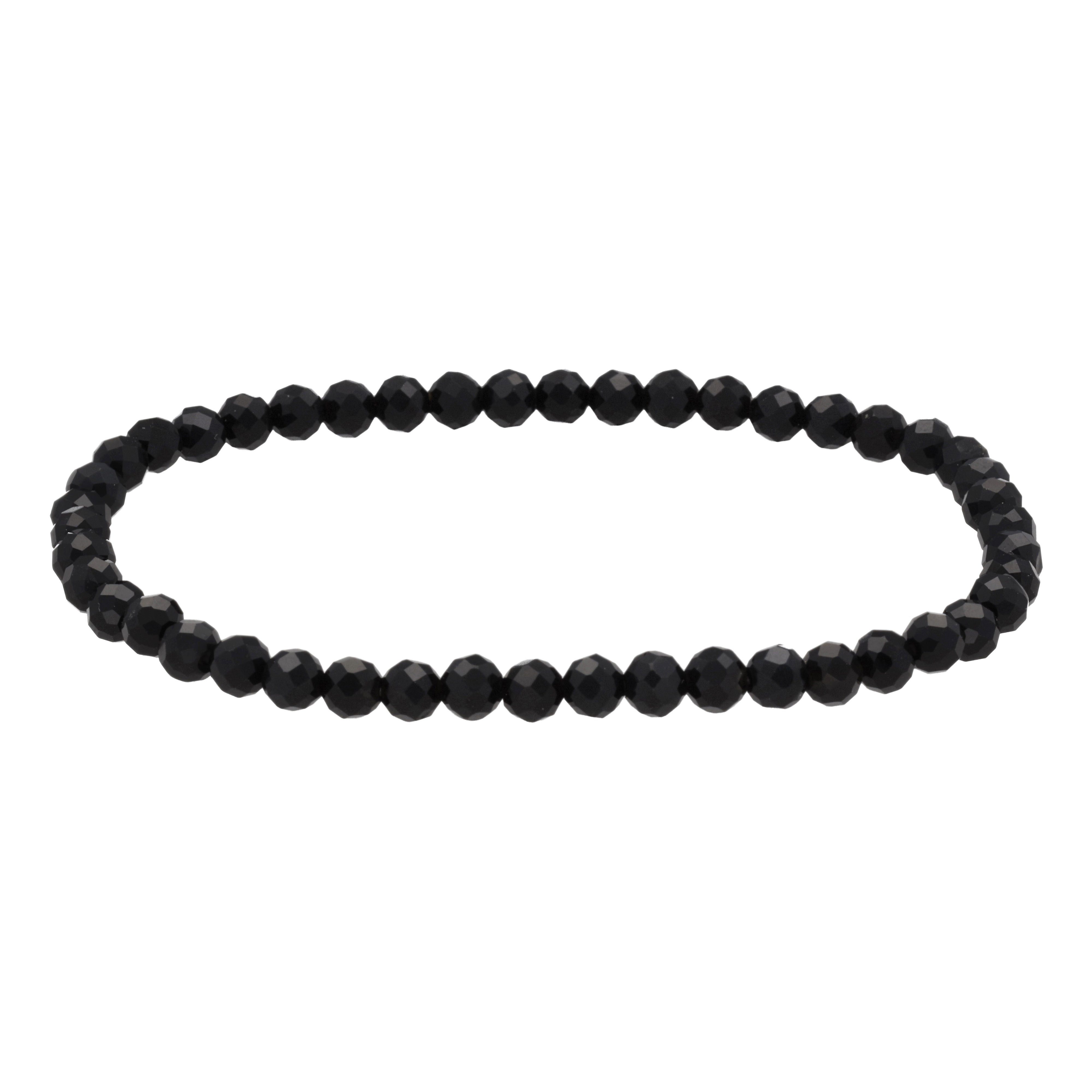 Armband Facettiert 4 mm, 19 cm Länge, Inklusive Edelsteinkarte