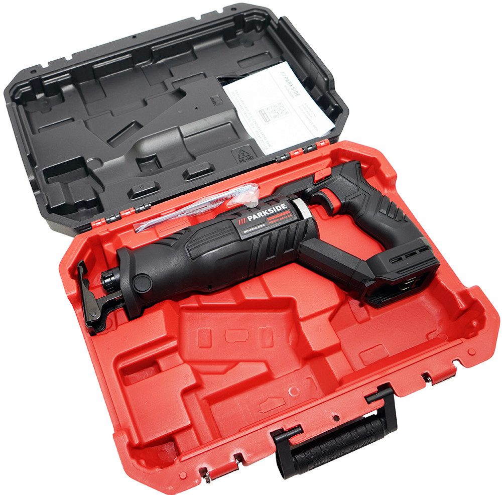 PARKSIDE PERFORMANCE® Akku-Säbelsäge 20 V, 22 mm Hub »PSSAP 20 Li C4«, ohne Akku u. Ladegerät, Stufenlos steuerbare Hubzahl per Schalter