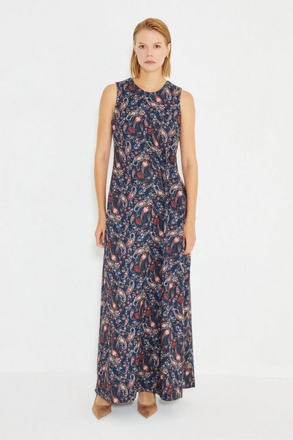 Just Like You Maxikleid Ärmelloses, seitlich gerafftes langes Kleid mit Pai günstig online kaufen