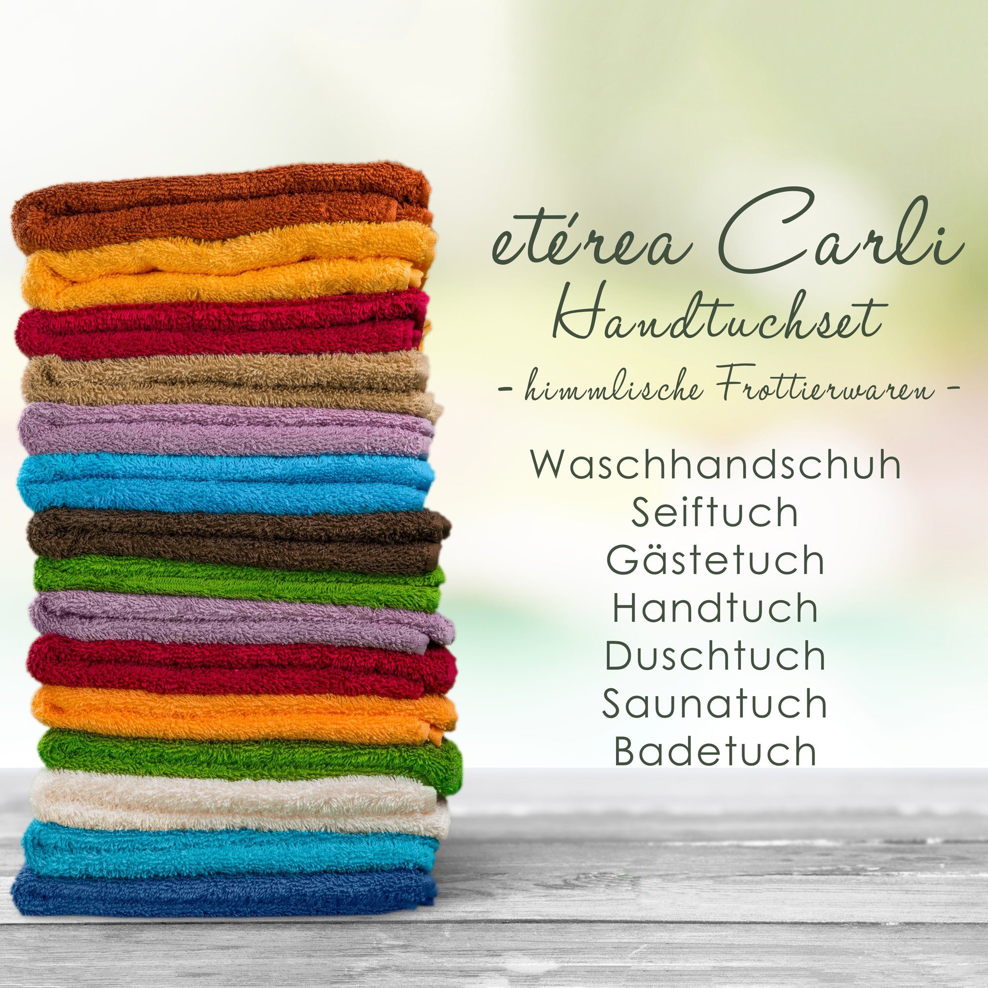 Handtücher etérea (8-St) - Basic Baumwolle Himmlische Spar tlg. 8 Farbe, Qualität - Set etérea Handtuch