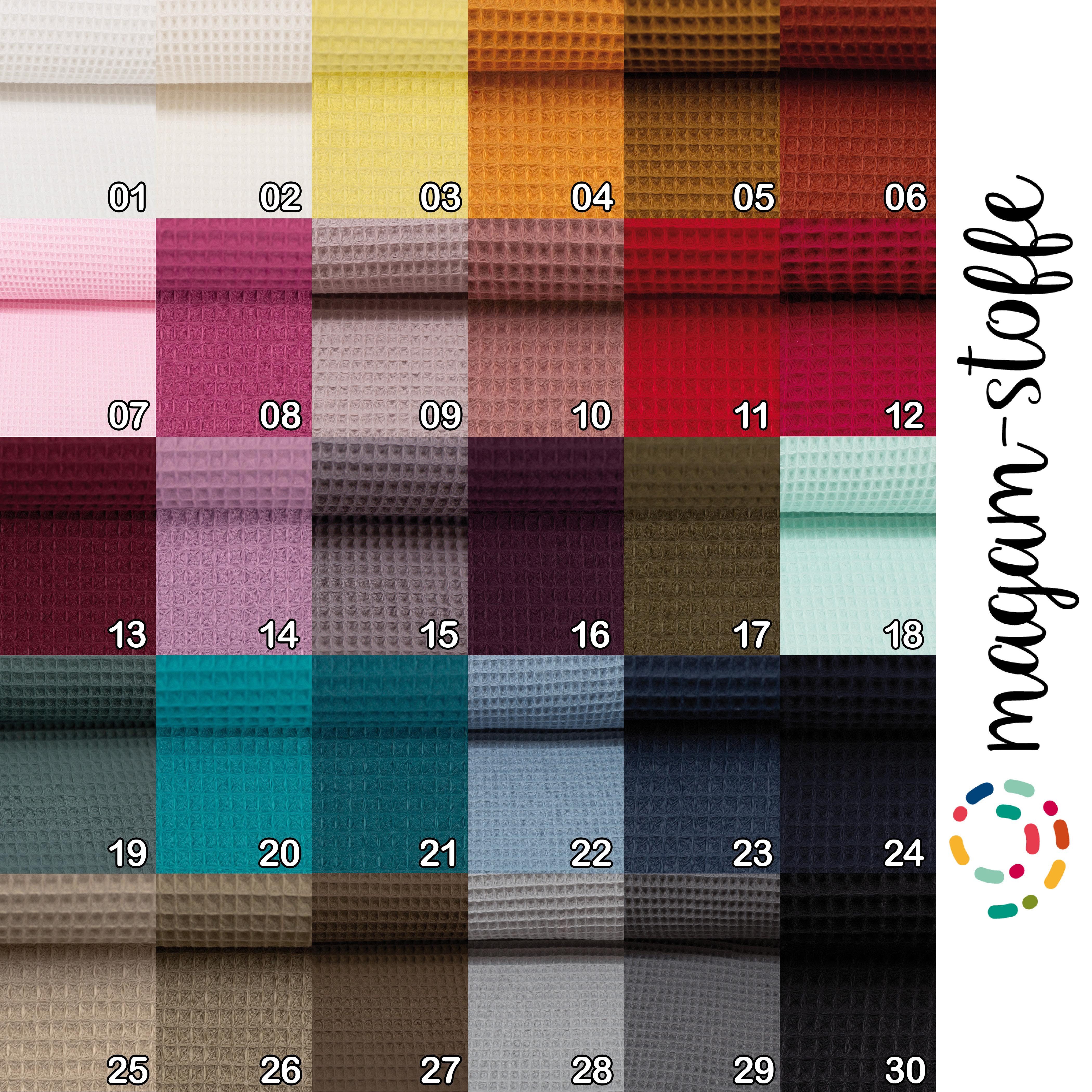 MAGAM-Stoffe Stoff "Ella", Waffelstoff 100% Baumwolle OEKO-TEX Meterware ab 50cm
