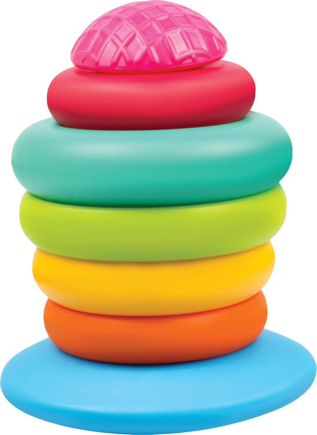 Funskool Stapelspielzeug Link Stack & Nest Spielset – 3-in-1 Stapel- & Steckbausteine, (Stapeln- & Sortierspielzeug-Set), Fördert Motorik, Kreativität & Koordination