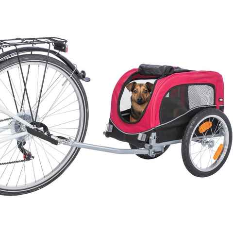 TRIXIE Tierfahrradkorb Trixie Fahrrad-Anhänger - rot/schwarz Größe: S