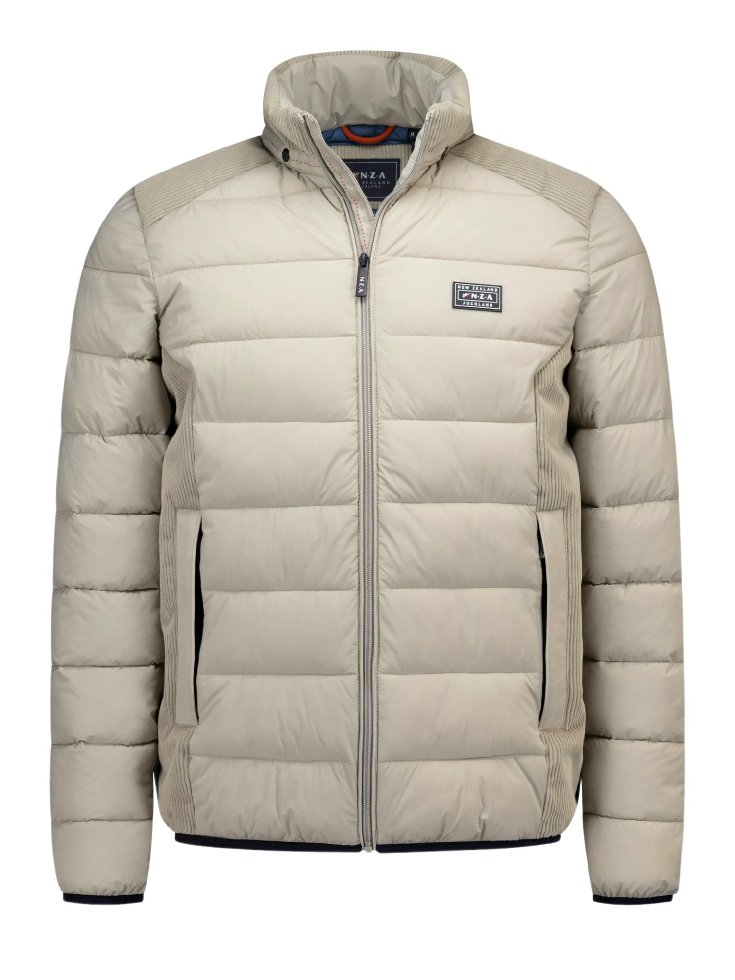 New Zealand Auckland Outdoorjacke NZA263 H natur,Freizeit,Polyamid,Unifarben,Stehkragen,Langarm,Regular Fit