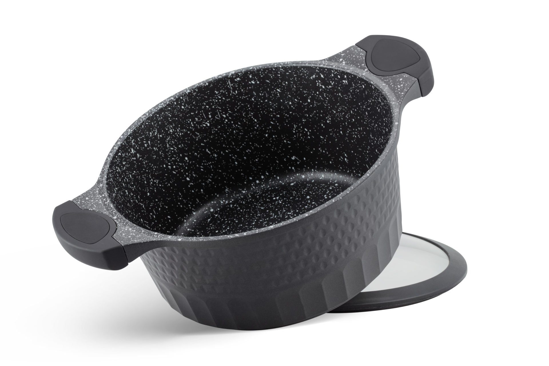 Edenberg Topf-Set Schwarze Topfset klassische Töpfe, Kasserolle Pfanne Keramik INDUKTION, Aluminium, Keramik (10-tlg., Zeitloses Design des Topfsets. Eine ideale Geschenkidee)