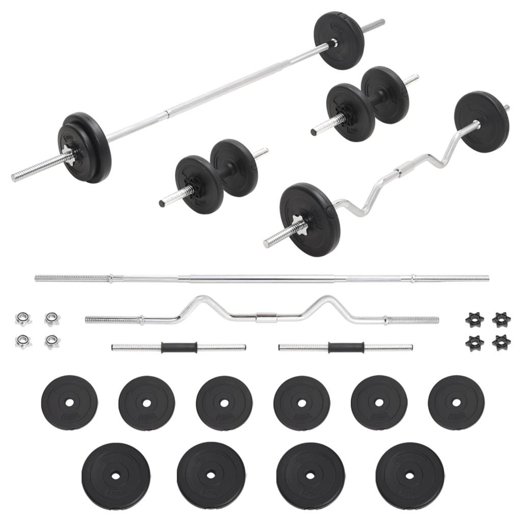 Hantel-Set Langhantel- und Kurzhantel-Set 30 kg