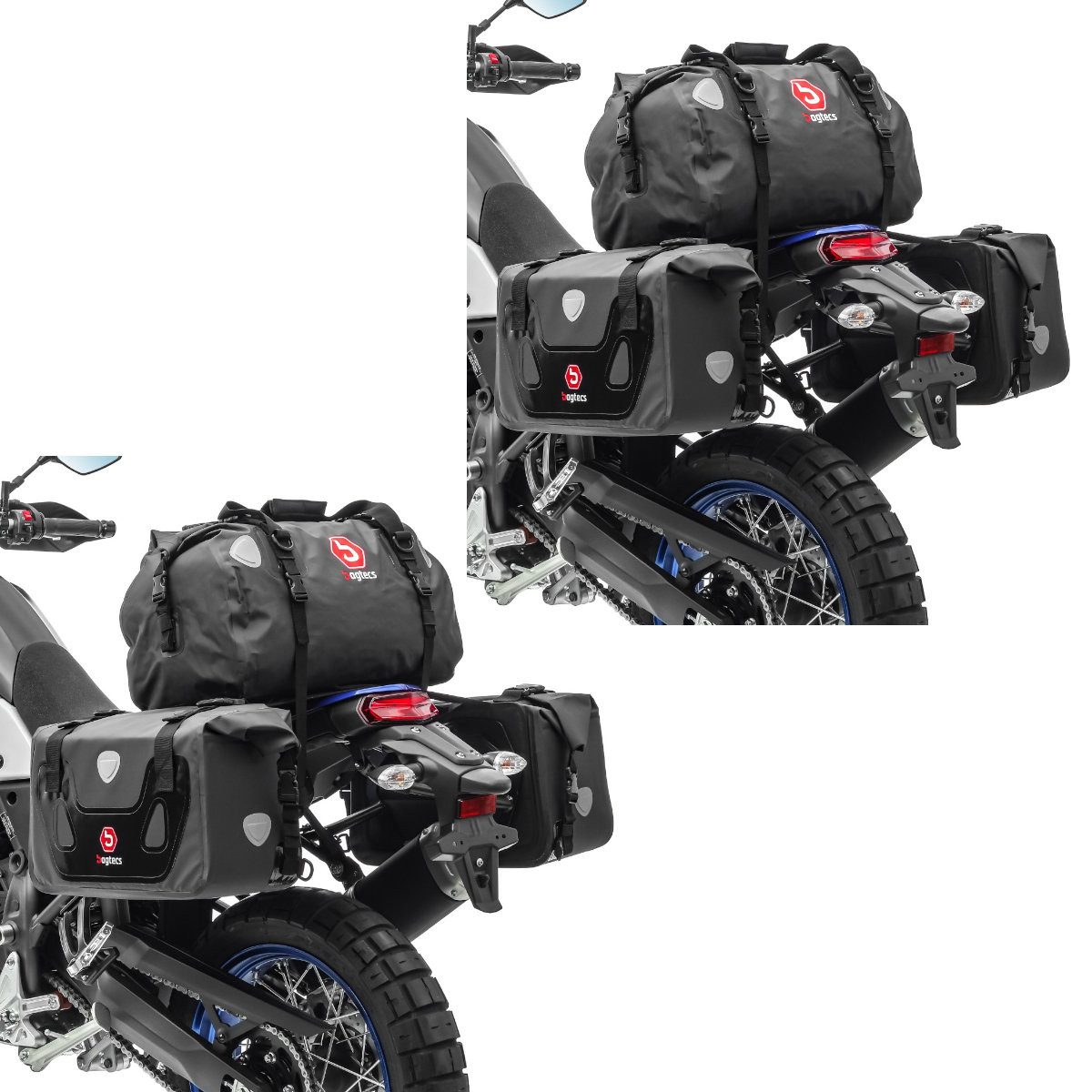 Bagtecs Reisetasche Set 2x Satteltaschen + Drybag S3