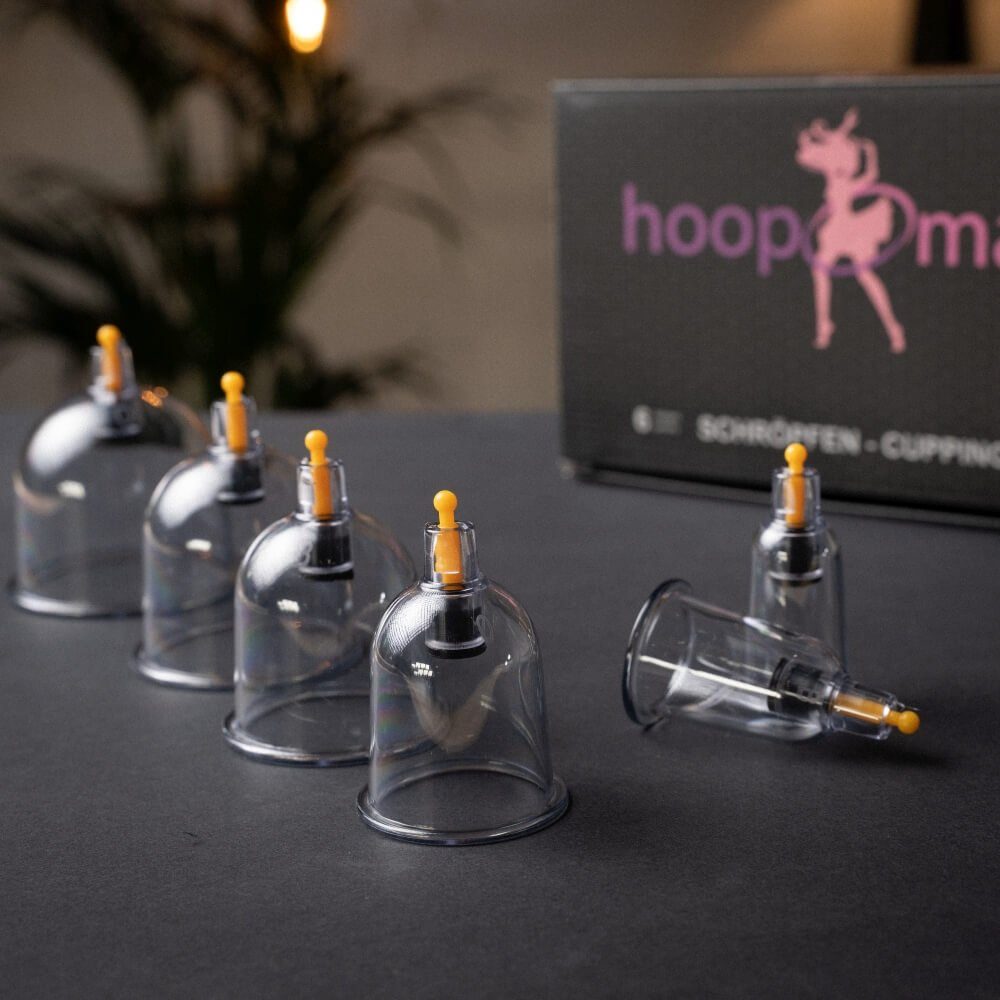 Hoopomania Massagegerät Hoopomania Schröpfen Set 6-teilig mit Schröpfgläser – Bild 5 von 5