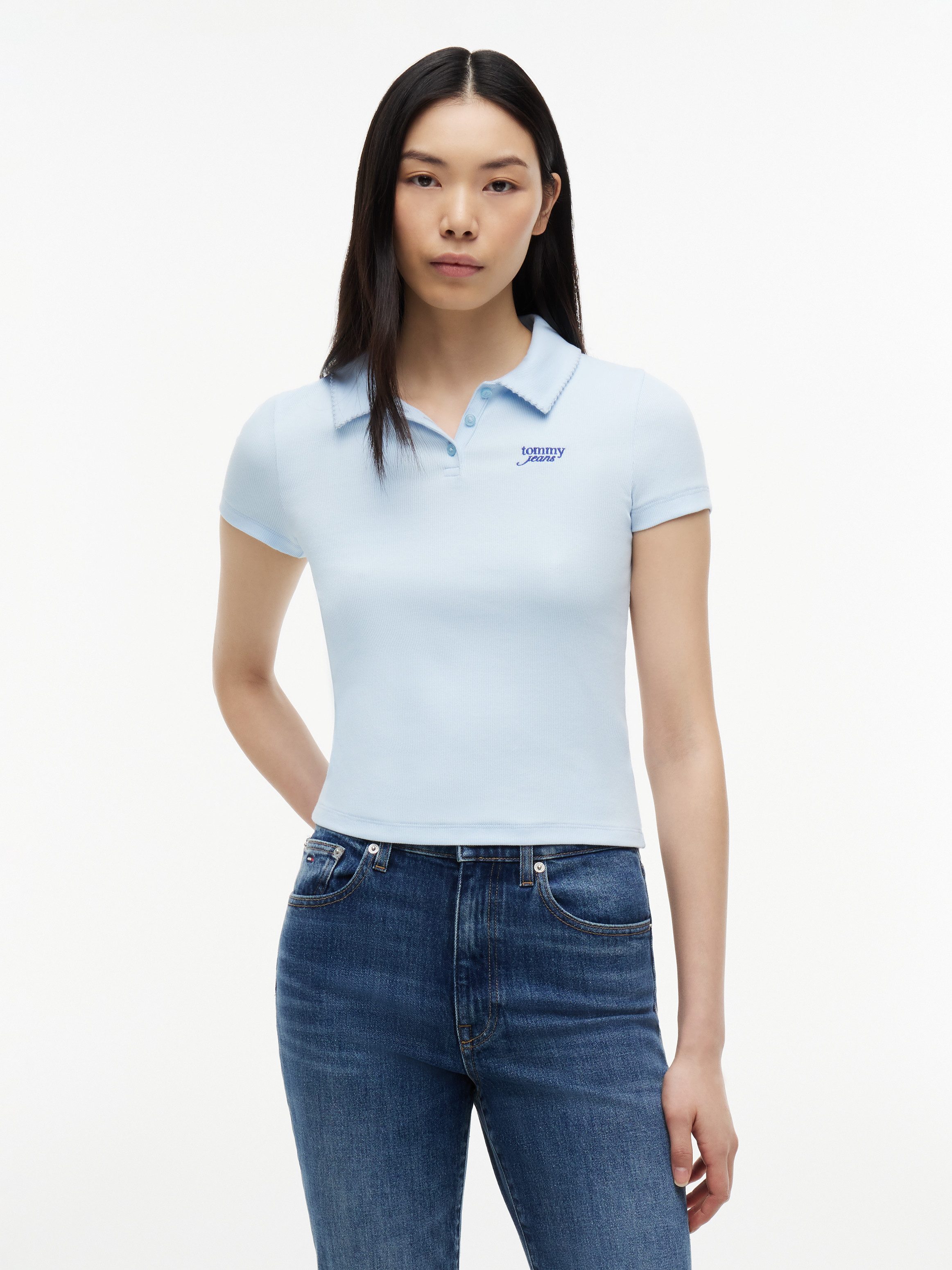 Poloshirt TJW SLIM RIB SCRIPT POLO