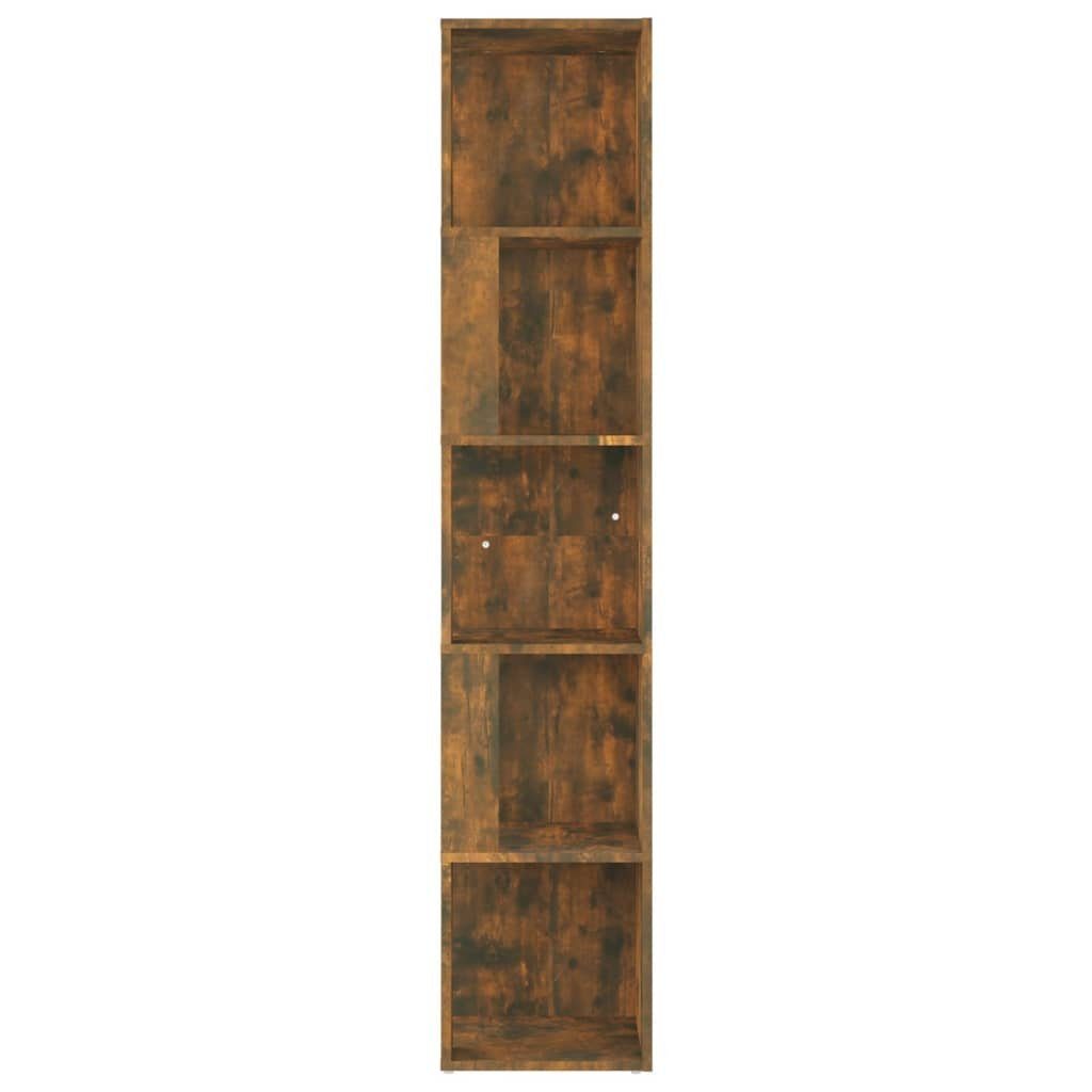 vidaXL Eckregal 33 x 33 x 1645 cm Eckregal Räuchereiche 33x33x164,5 cm Spanplatte