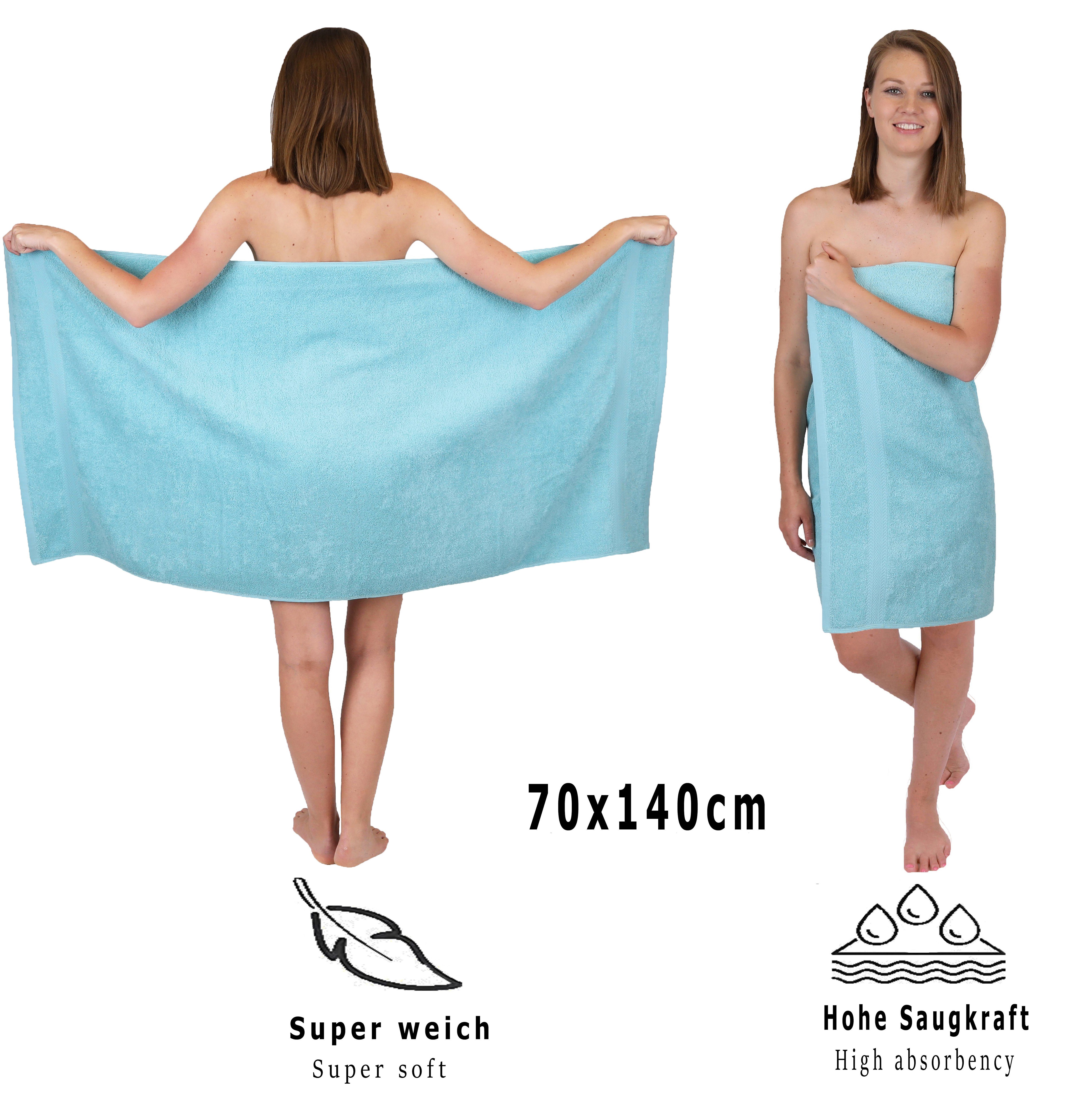 (6-tlg) PREMIUM Handtücher-Set-100% ocean 100% -6 Set Handtuch-Set Baumwolle, Baumwolle, Betz teiliges Handtuch Betz
