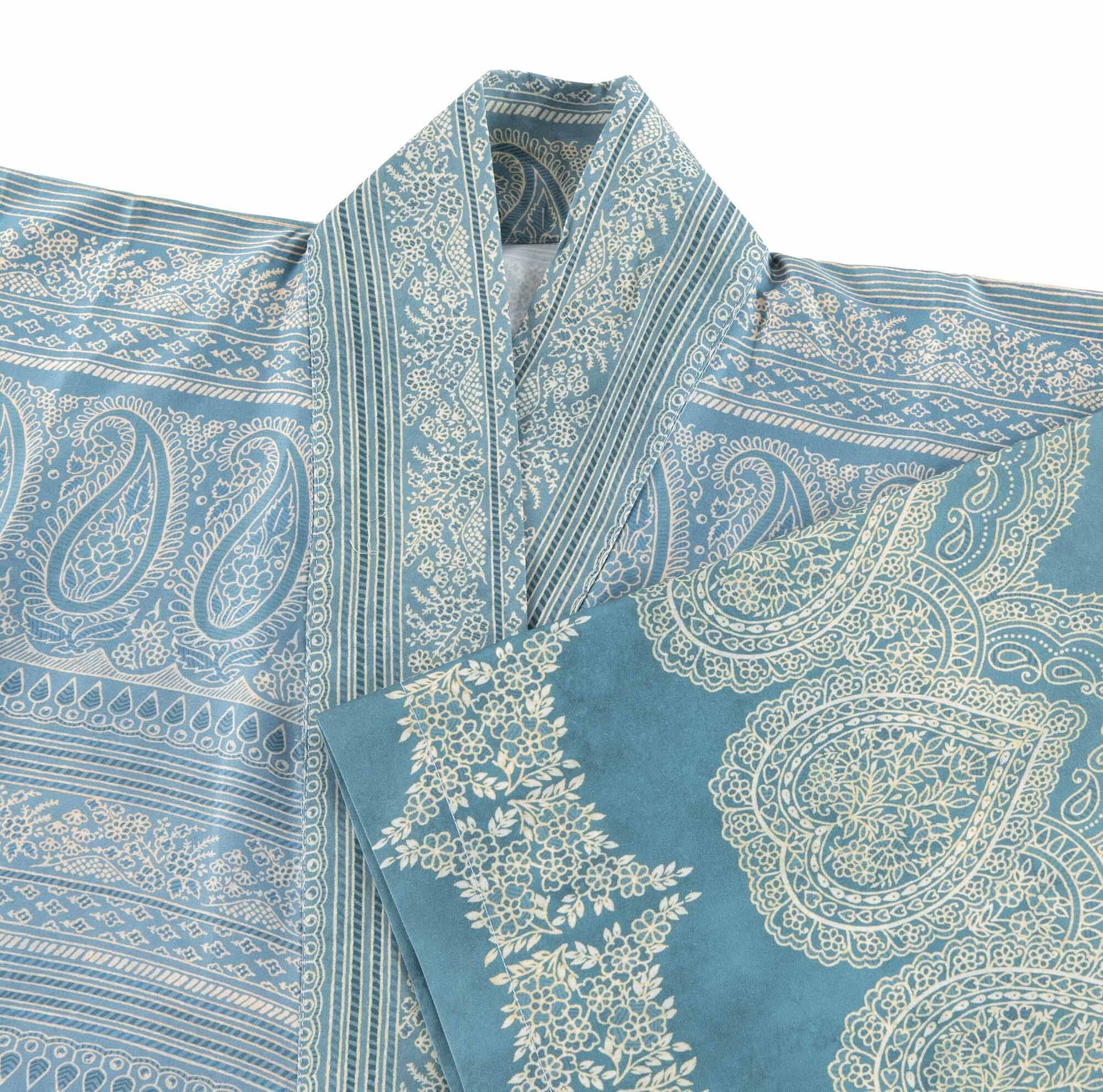 Bassetti Kimono Brunelleschi, kniebedeckend, Baumwolle, Gürtel, aus satinierter Baumwolle