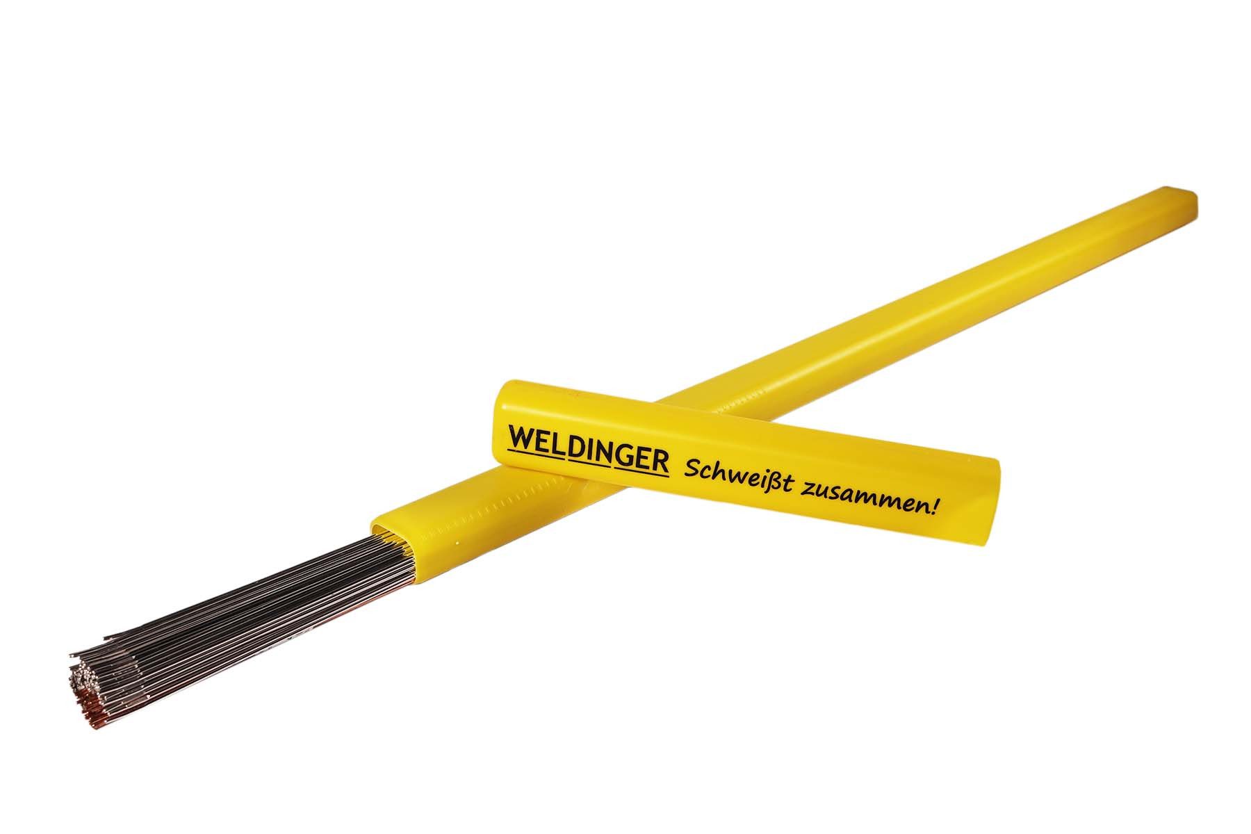 WELDINGER Schweißdraht Sortiment Stahl Edelstahl Aluminium Schweißdraht 1,6/1,6/2 mm 2,5 kg, (Set)