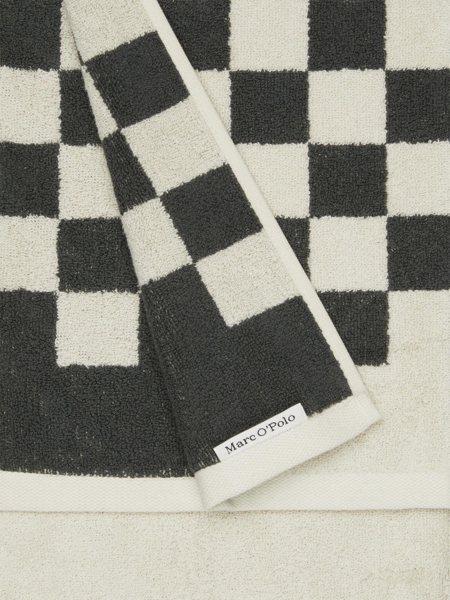 (1-St), Jacquard-Karomuster Handtücher mit Marc Anthrazit Home O'Polo Frottier Checker,