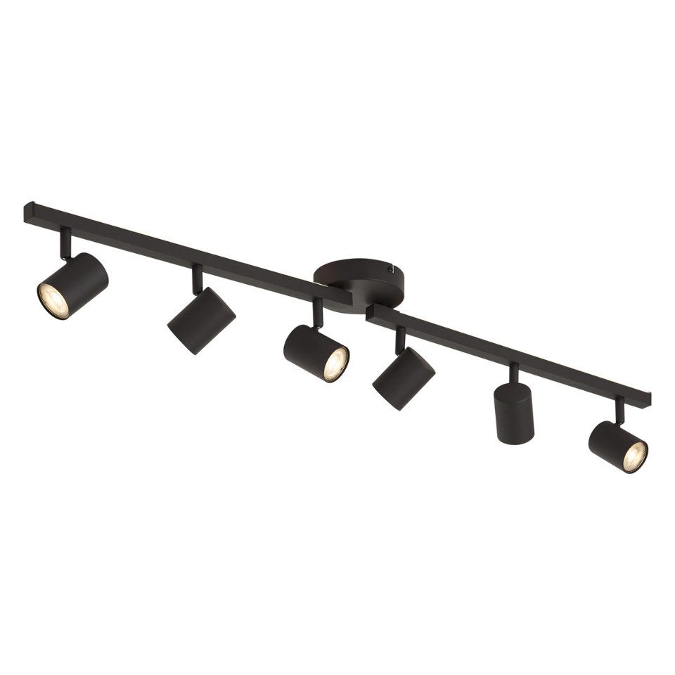 Qazqa LED Aufbaustrahler Back up, LED fest integriert, Extra-Warmweiß, QAZQA Aufbau­spot, integrated, Schwarz, Stahl, Modern
