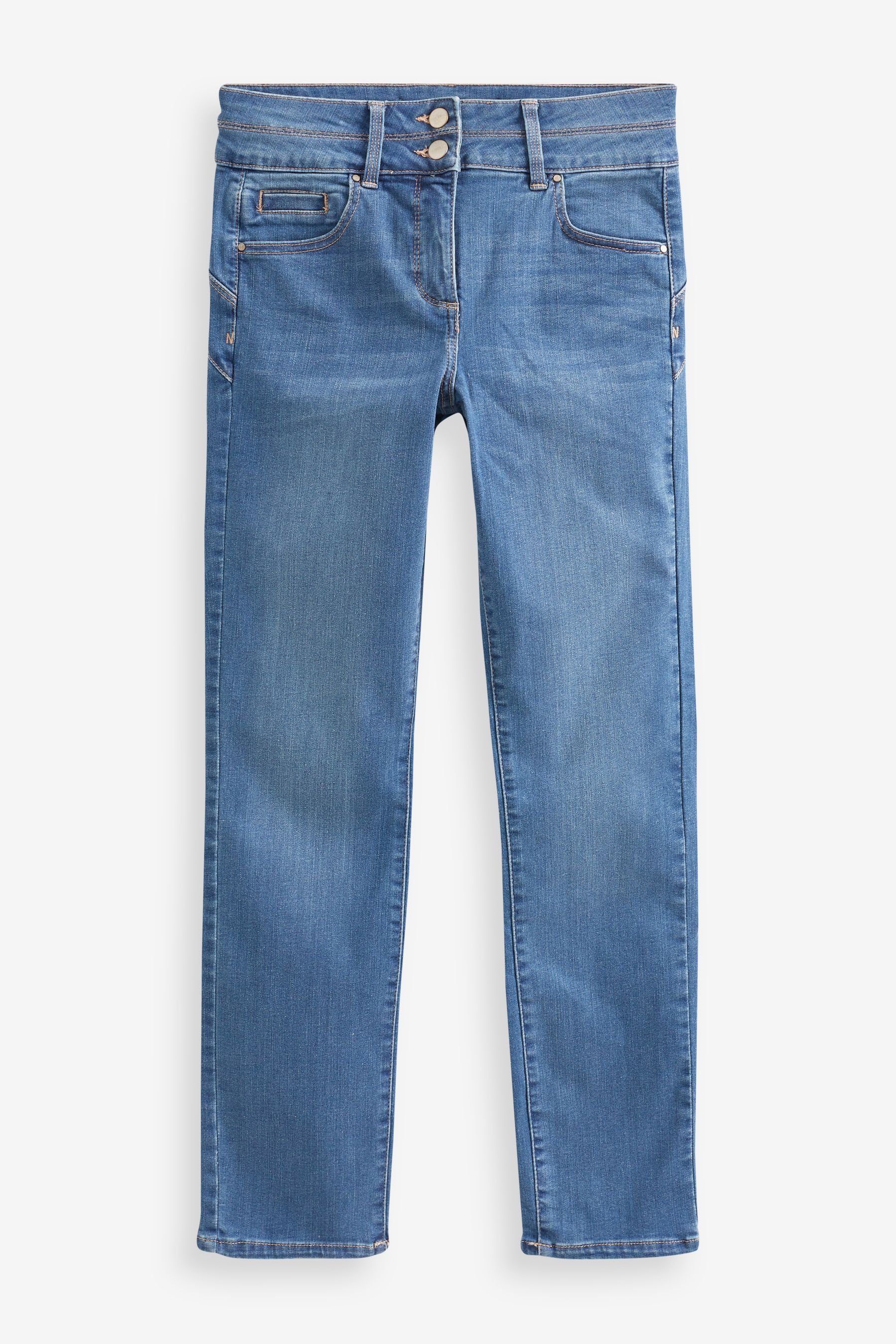 Slim Push-up-Jeans Mid (1-tlg) Slim Next Jeans Denim Shape Lift, Blue &