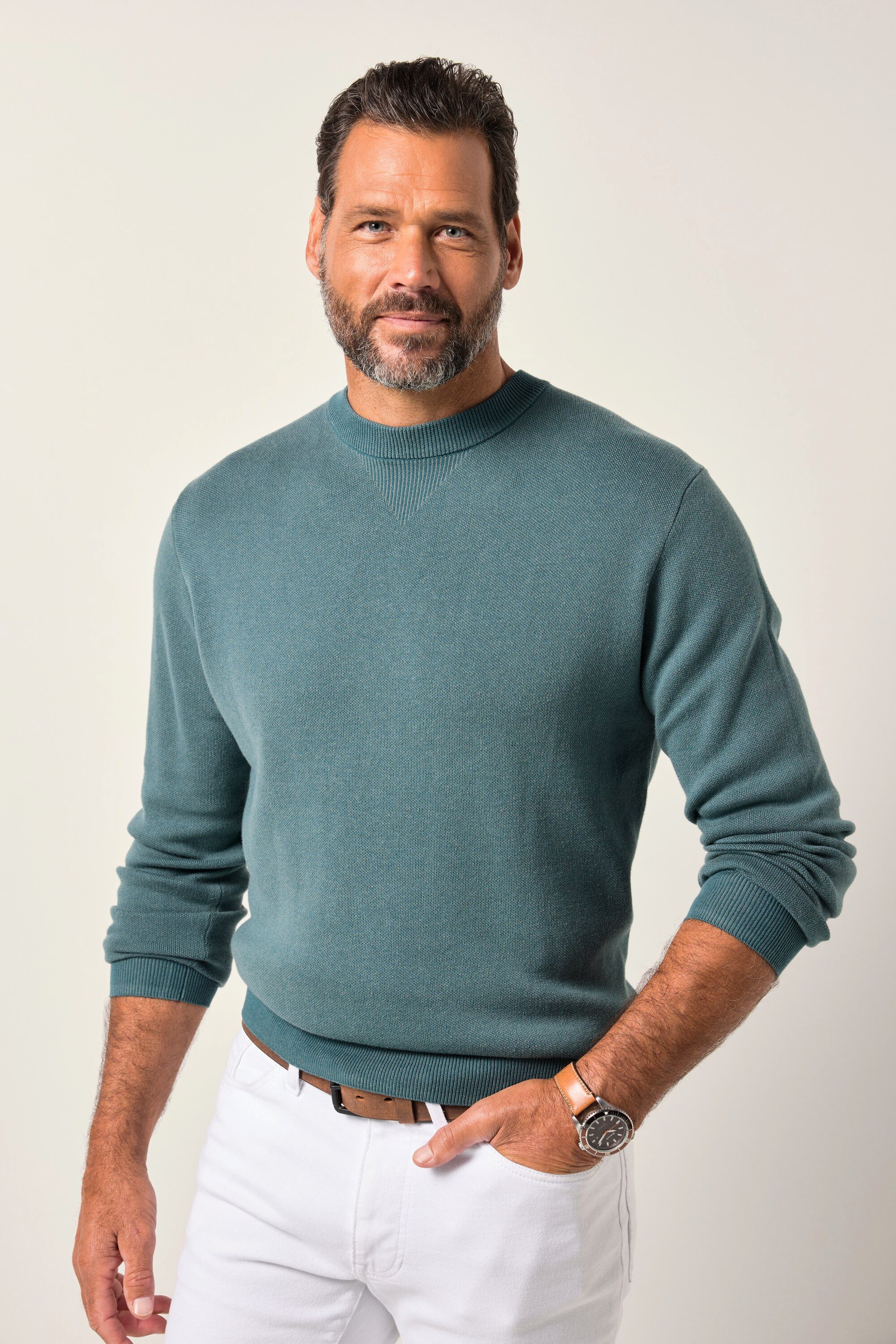 JP1880 Rundhalspullover JP1880 Pullover CashmereTouch Strick bis 7 XL günstig online kaufen