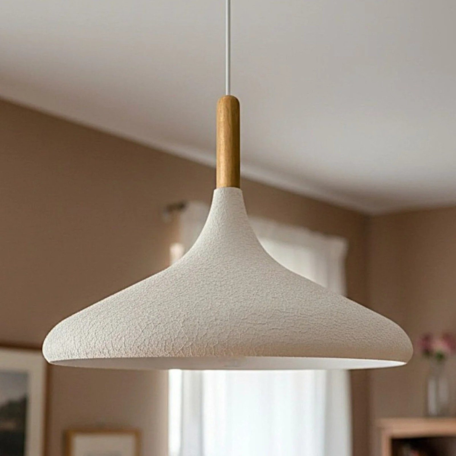 Bamyum Pendelleuchte Bamyum Pendelleuchte I Champion I Ø35 cm Holz-Metall E27 Moderne Lampe, ohne Leuchtmittel