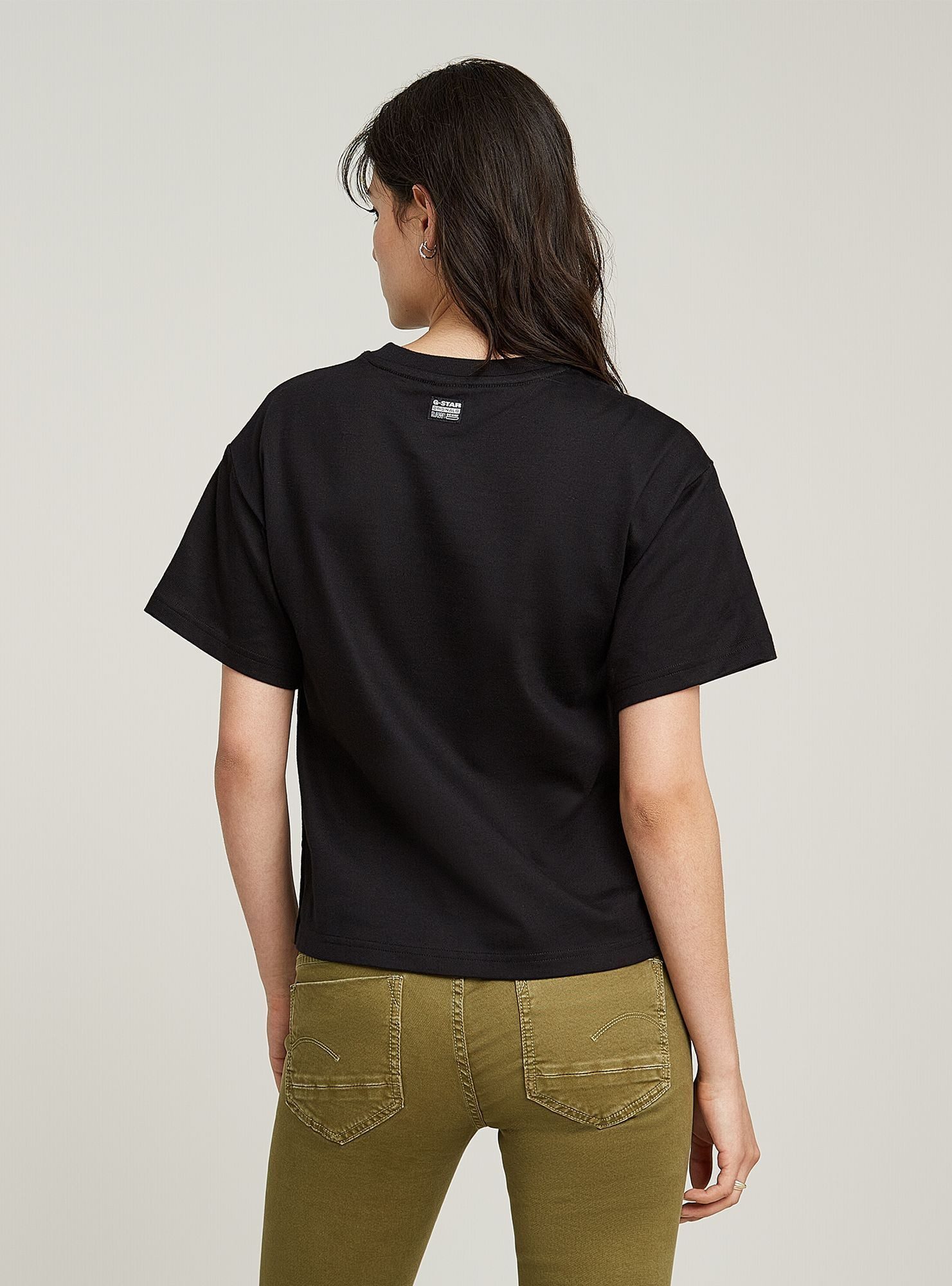G-STAR T-Shirt Side Buttons Relaxed Top