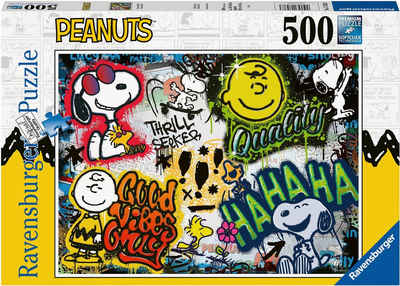 Ravensburger Puzzle Peanuts Graffiti, 500 Puzzleteile, Made in Germany; FSC®- schützt Wald - weltweit