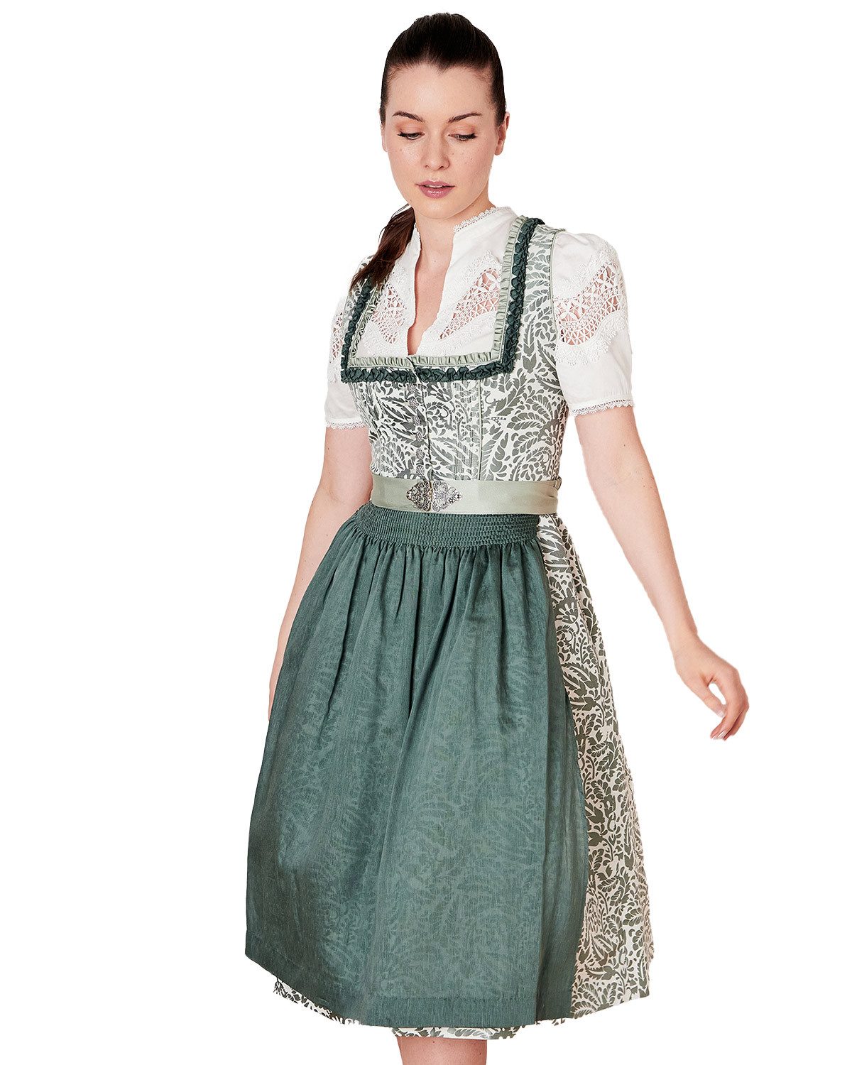 KRÜGER COLLECTION Dirndl Dirndl 'Fritza' 116367, Grün 70cm