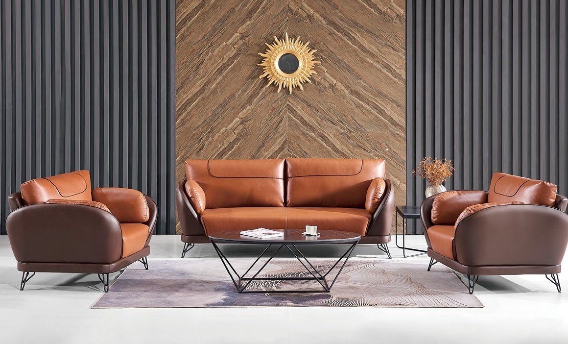 JVmoebel Sofa Sofagarnitur Büroeinrichtug 3+1+1 Polstermöbel Couch Neu, Made in Europe | Alle Sofas
