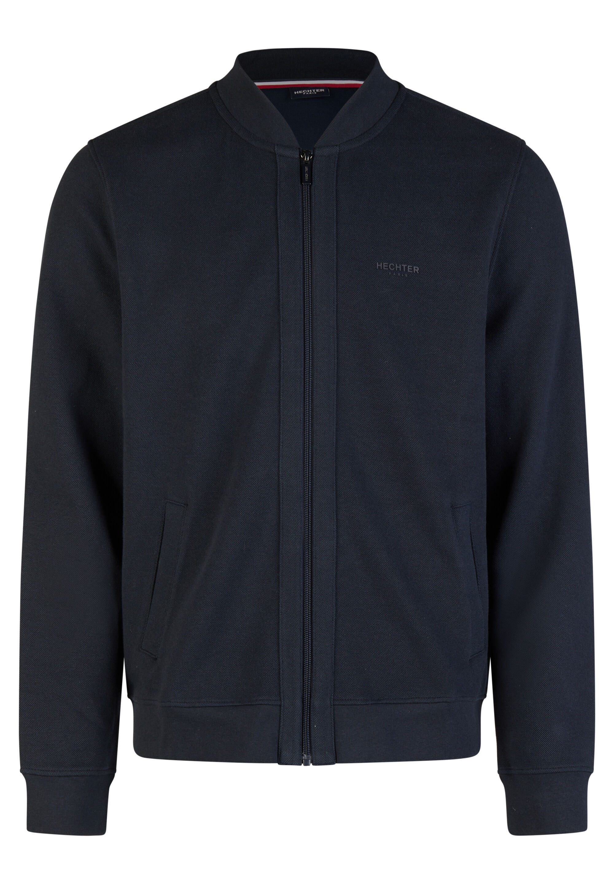 HECHTER PARIS Sweatjacke Interlock-Sweat, Logo-Print günstig online kaufen