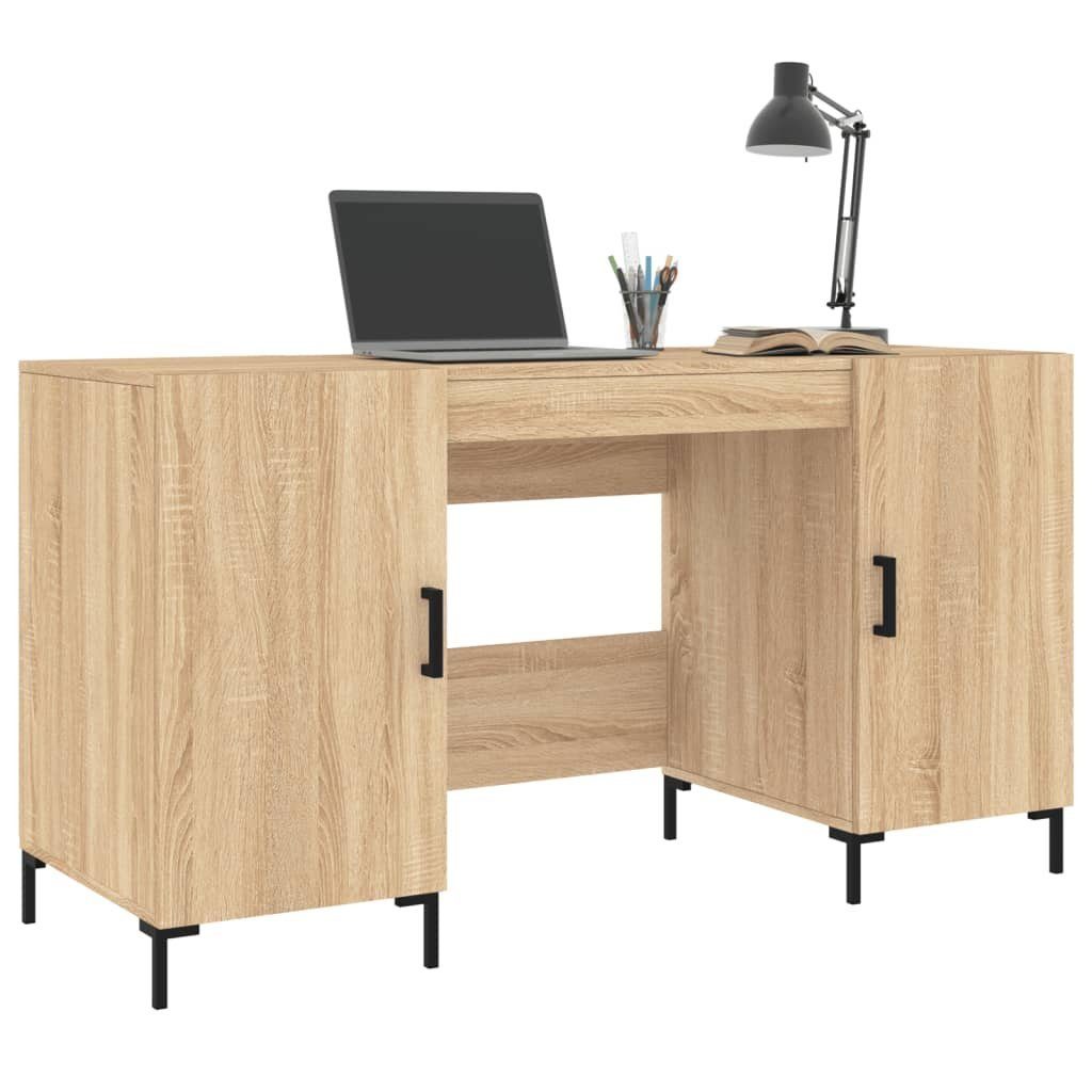 Sonoma-Eiche Schreibtisch cm furnicato Holzwerkstoff 140x50x75