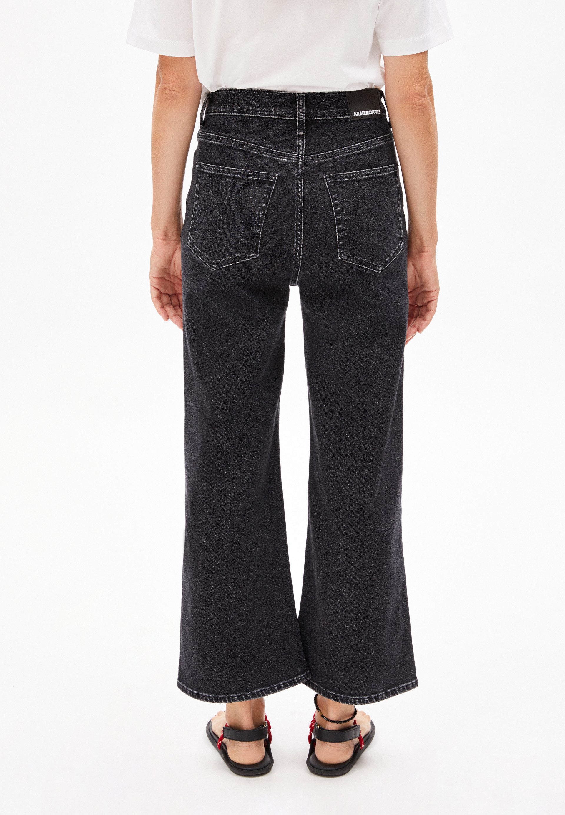 Armedangels Weite Jeans MURLIAA CROPPED (Comfort-Stretch, Skinny Fit) High waist – Bild 4 von 5