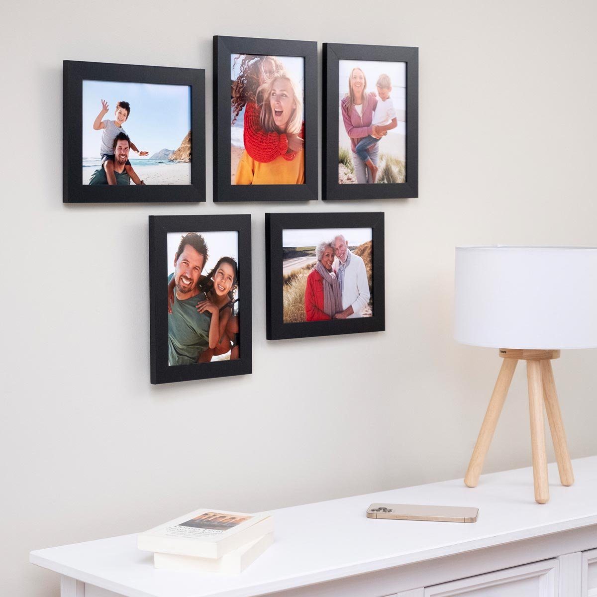 PHOTOLINI Bilderrahmen 5er Set breite Rahmen, günstig online kaufen