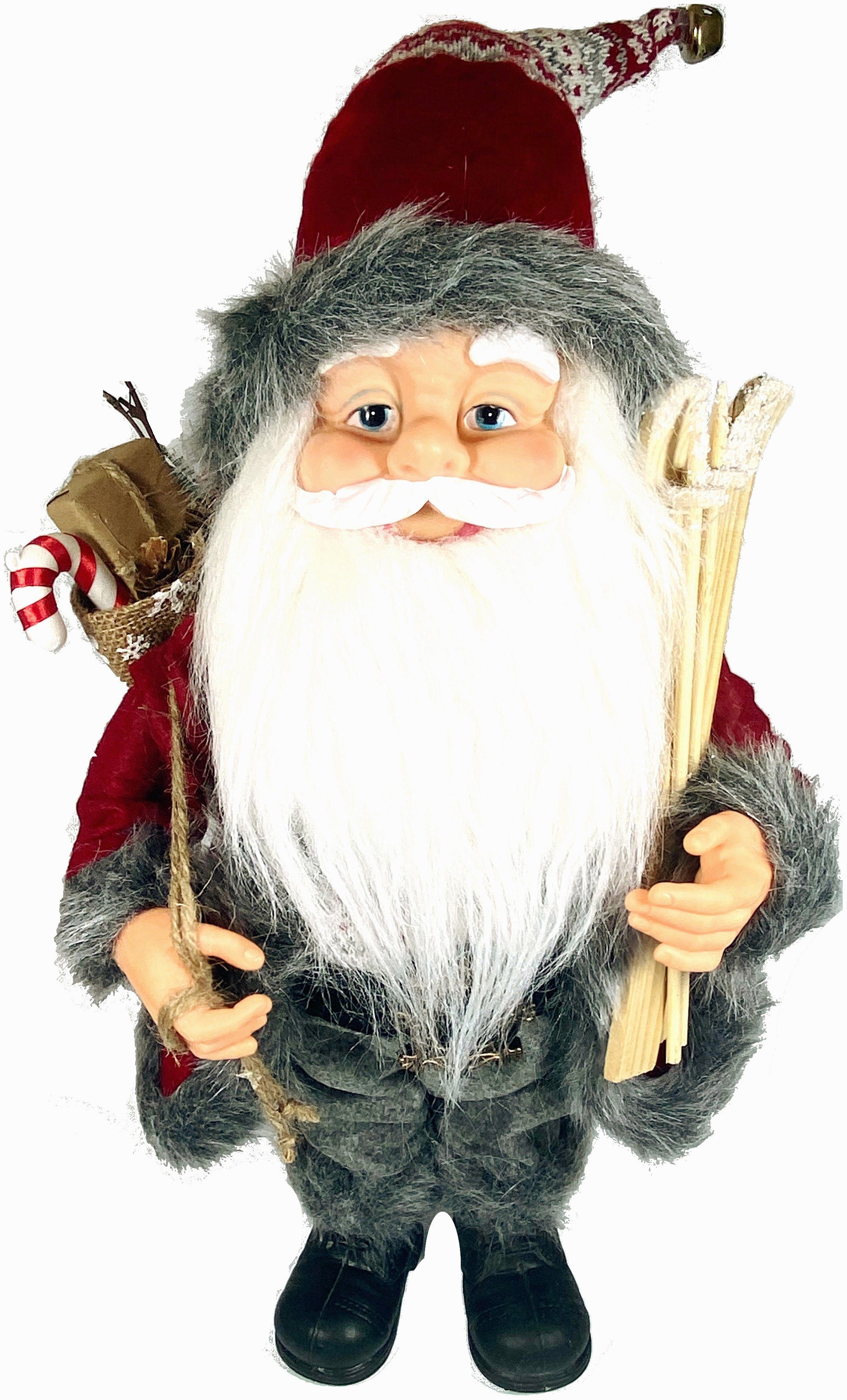 Weihnachtsmann (1 Stück), mit Skieren und Geschenken, Höhe ca. 50 cm-Otto
