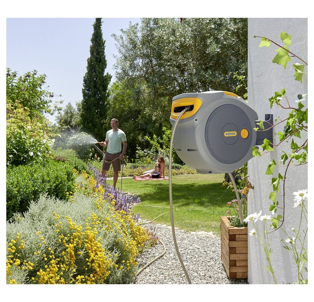 Thumbnail - Hozelock Gartenschlauch Hozelock Auto Reel 20 2401 0000 20 m 1 St. Grau, Gelb Gartenschlauch