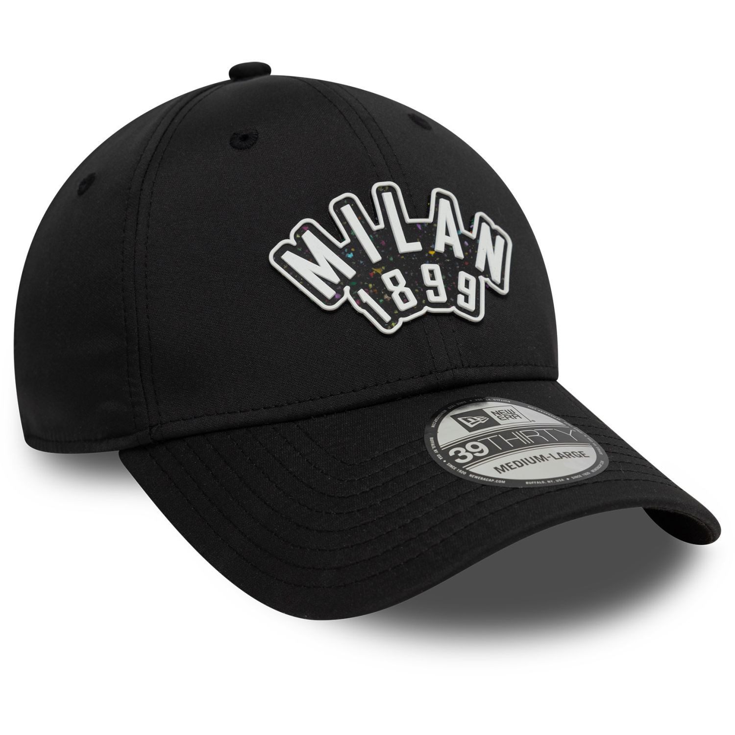 New Era Flex Cap 39Thirty Stretch RUBBER AC Mailand