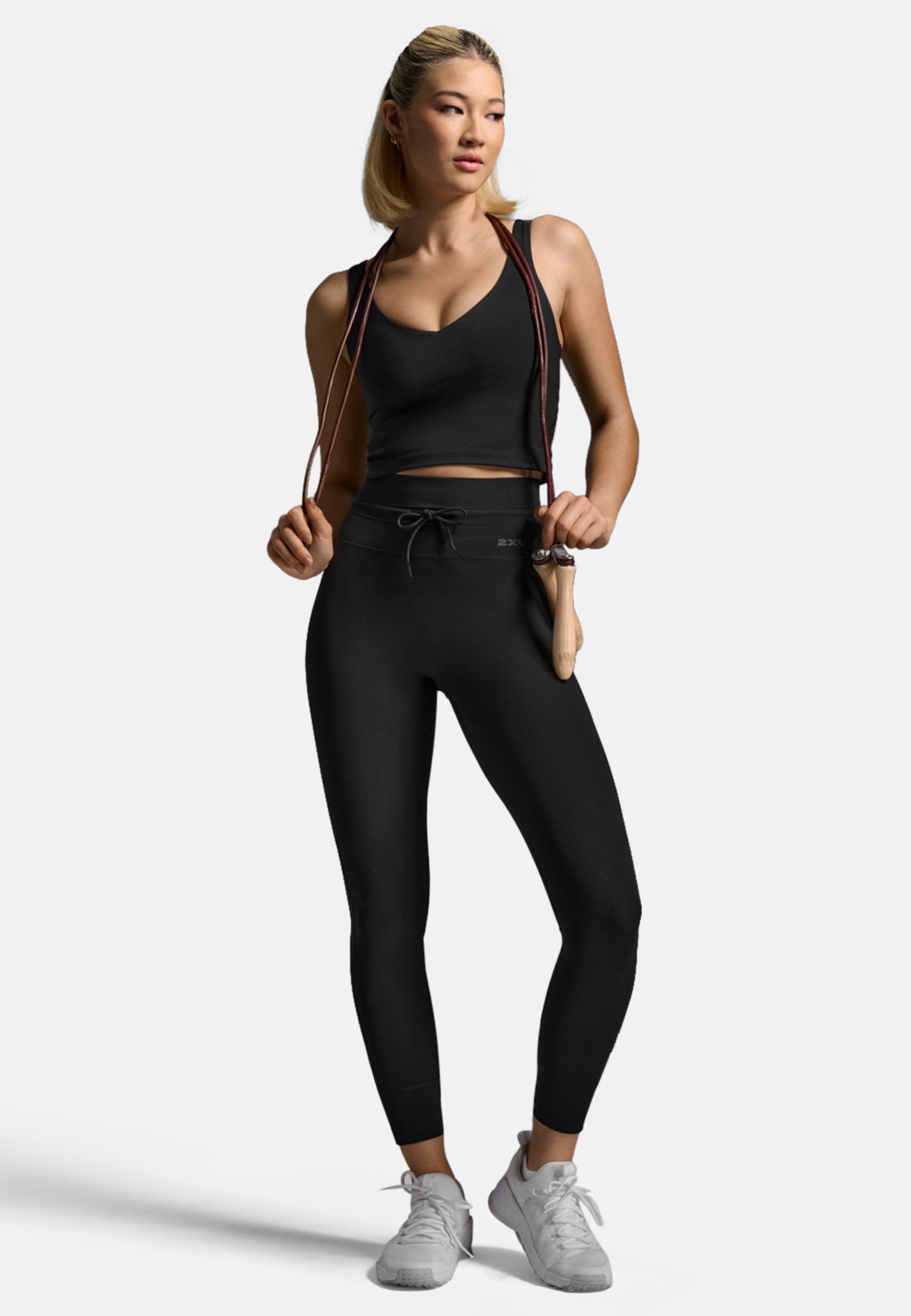 2xU Lauftights Flex Drawcord Tight (1-tlg)