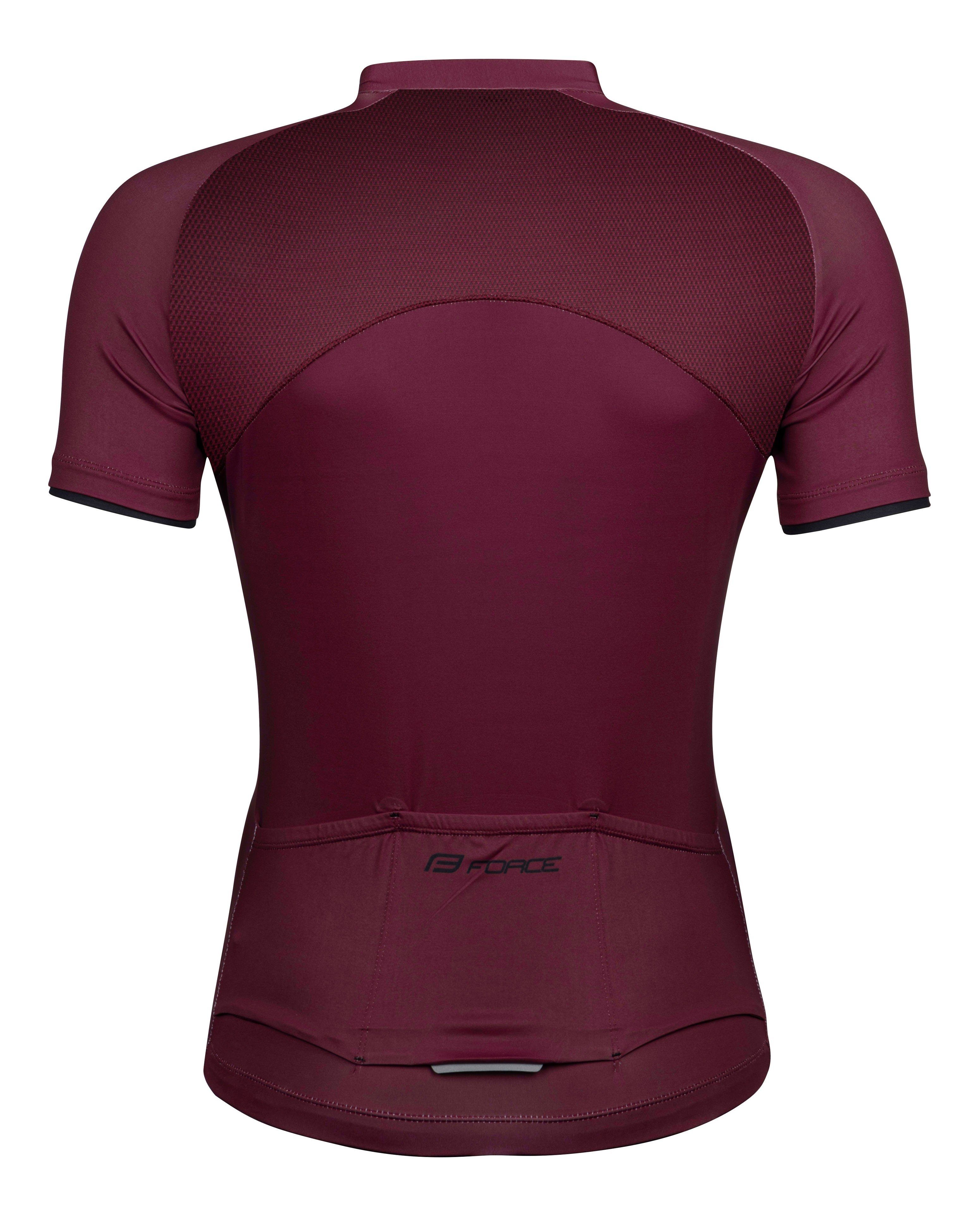 FORCE Radtrikot Trikot FORCE CHARM Damen kurz weinrot %%% günstig online kaufen