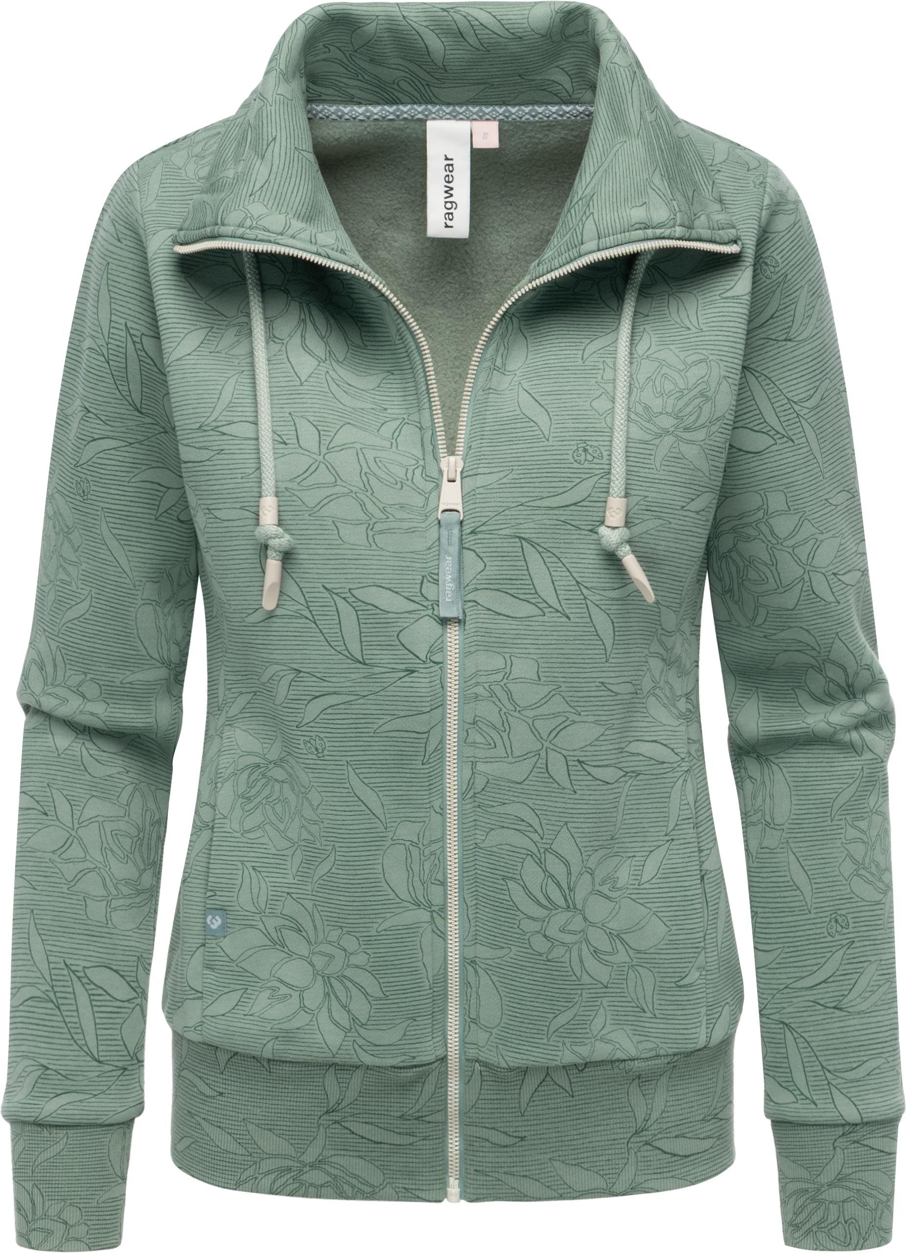 Ragwear Sweatjacke Ronette Print Zip-Jacke mit günstig online kaufen