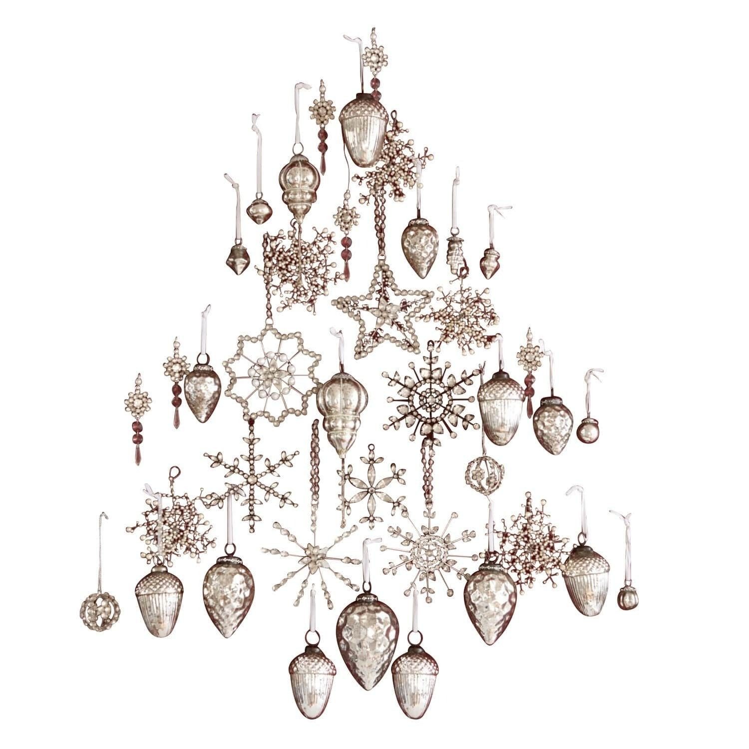 Mirabeau Christbaumschmuck Weihnachtsschmuck-Set Bjouterie antiksilber