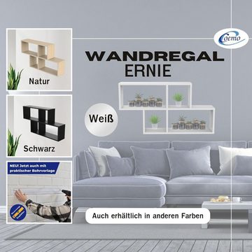 Coemo Wandregal, Hängeregal "Ernie" 100x20x53 cm Bücherregal Weiß